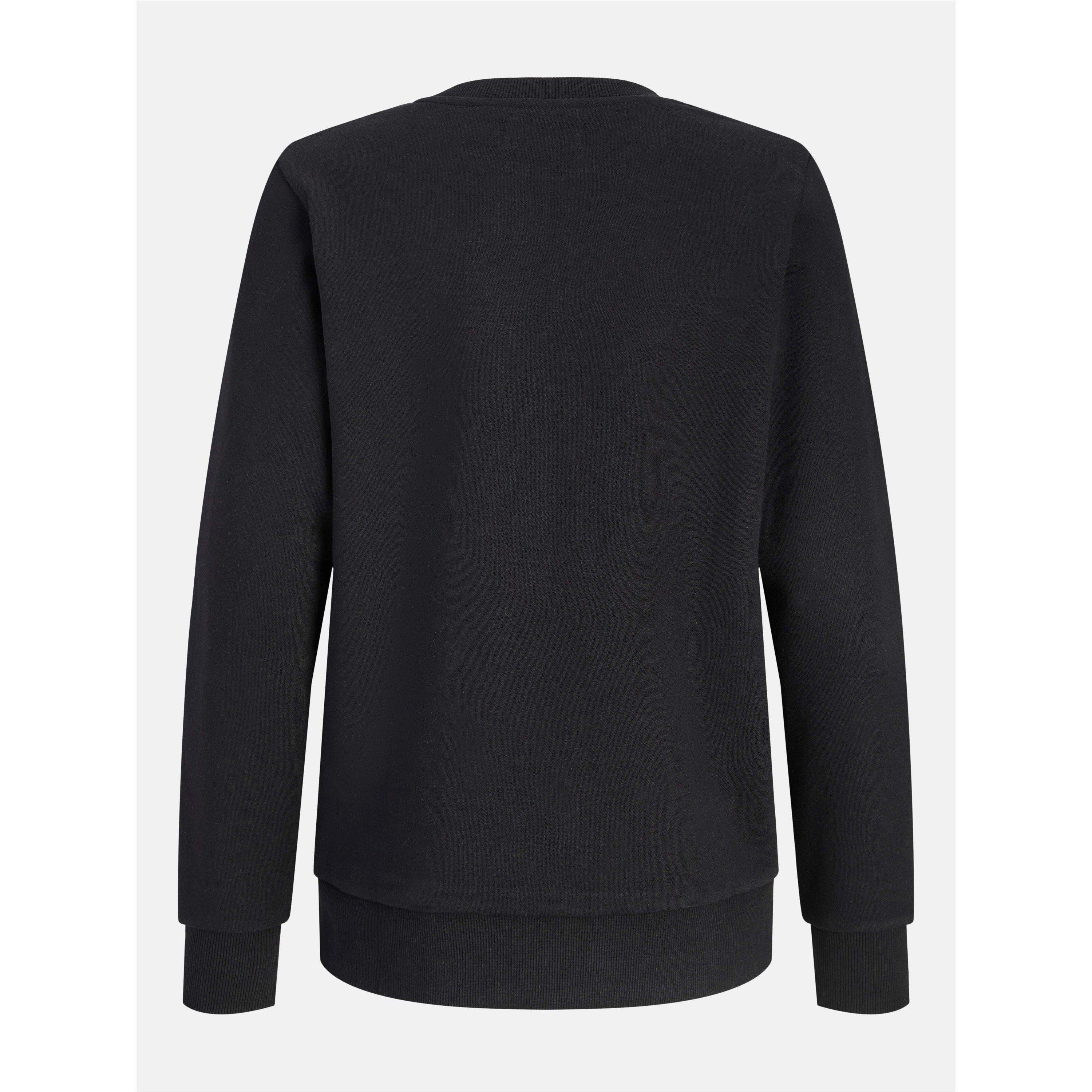 Zwart - Jack and Jones - Kids' Future Crew-Neck Sweatshirt and Joggers Cotton Clothing Set - 3