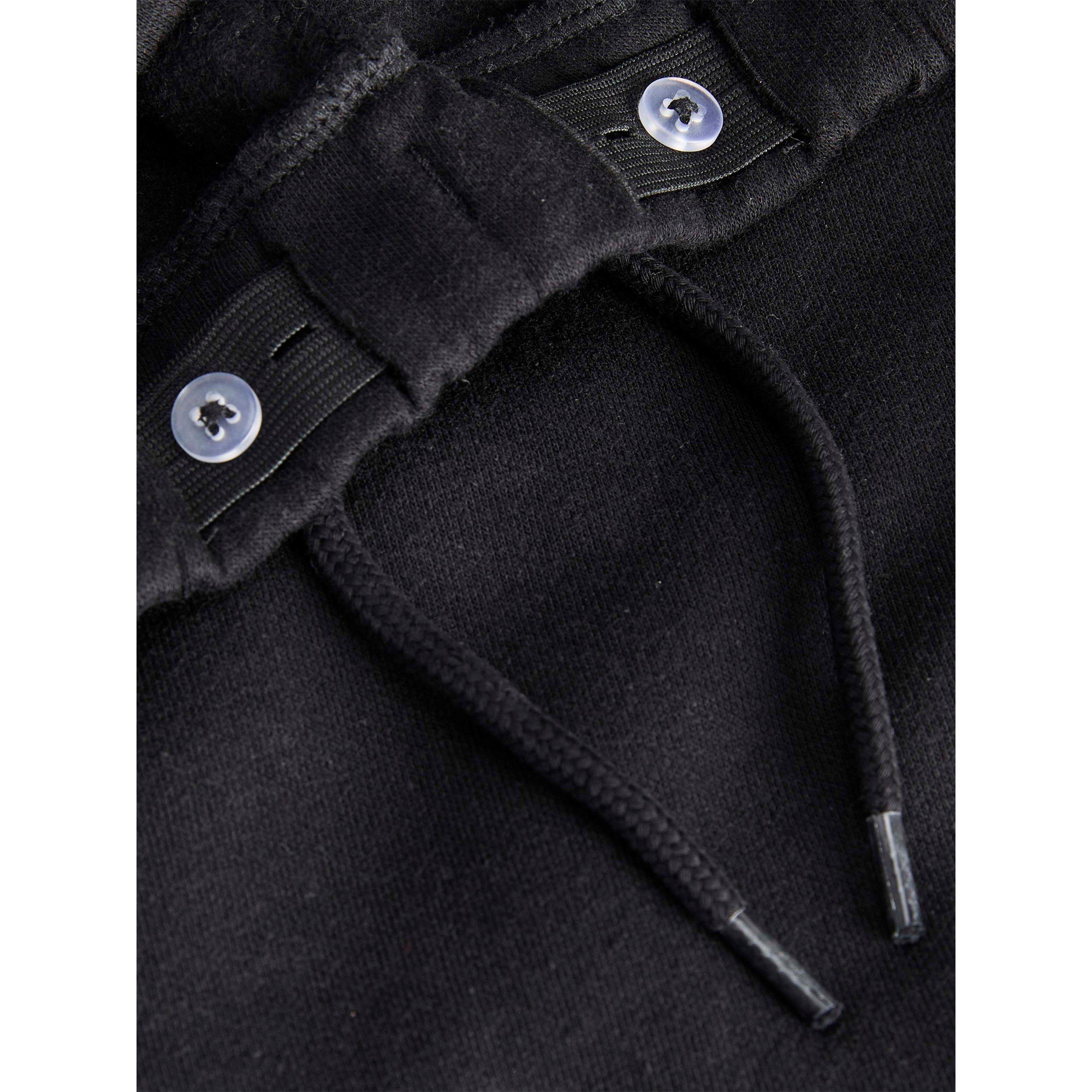 Zwart - Jack and Jones - Kids' Future Crew-Neck Sweatshirt and Joggers Cotton Clothing Set - 7