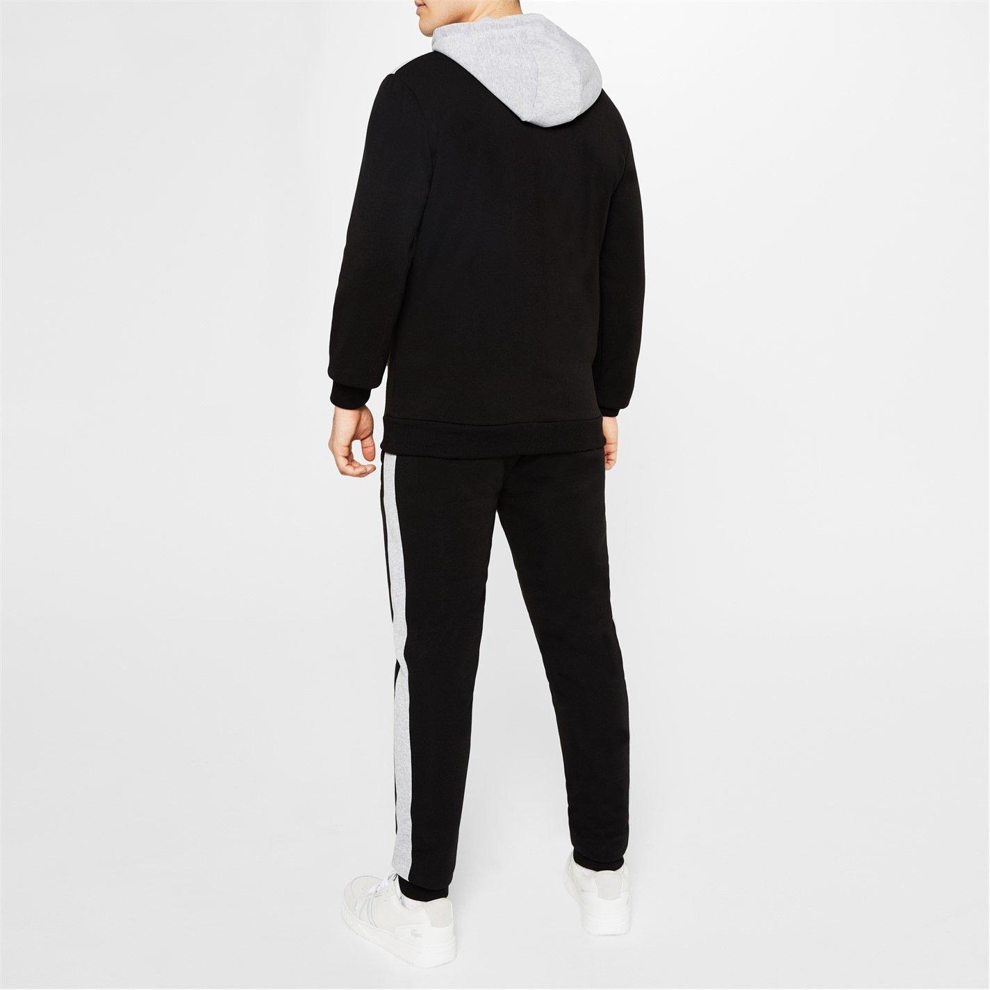 Schwarz/Grau - Slazenger - Full Zip Tracksuit Mens - 4