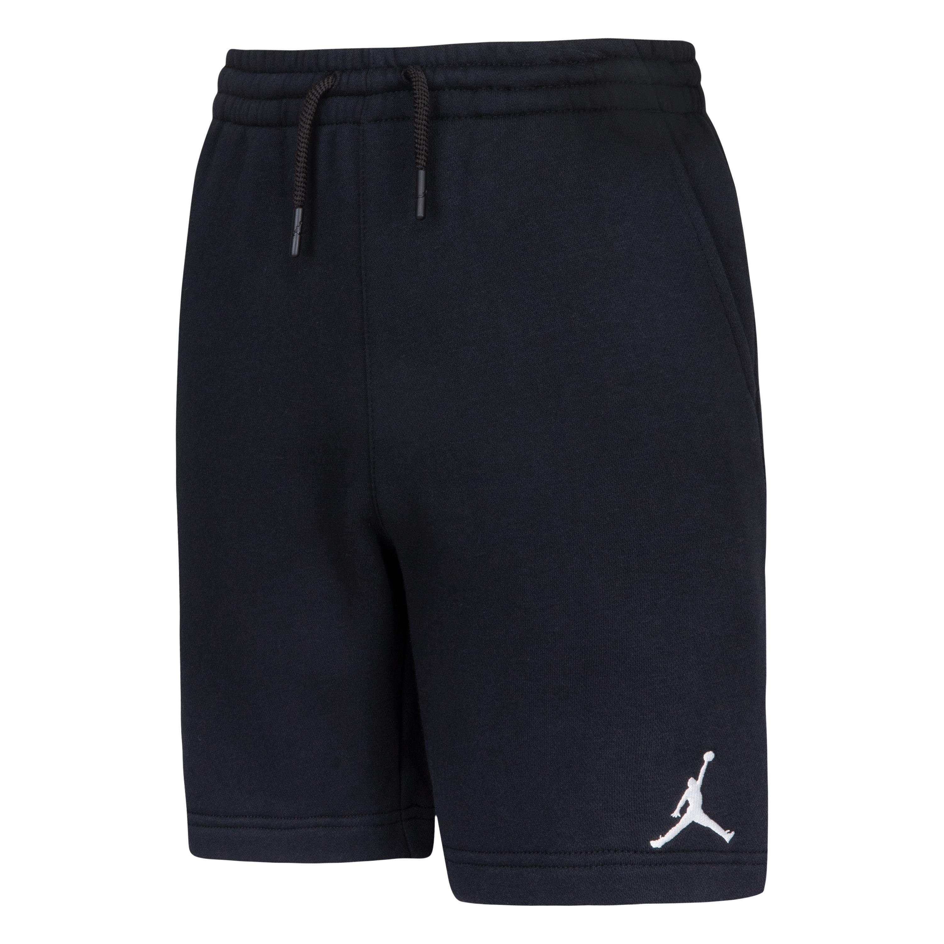 Air Jordan Boys Fleece Shorts Junior - Black/White - 9-10 (M)
