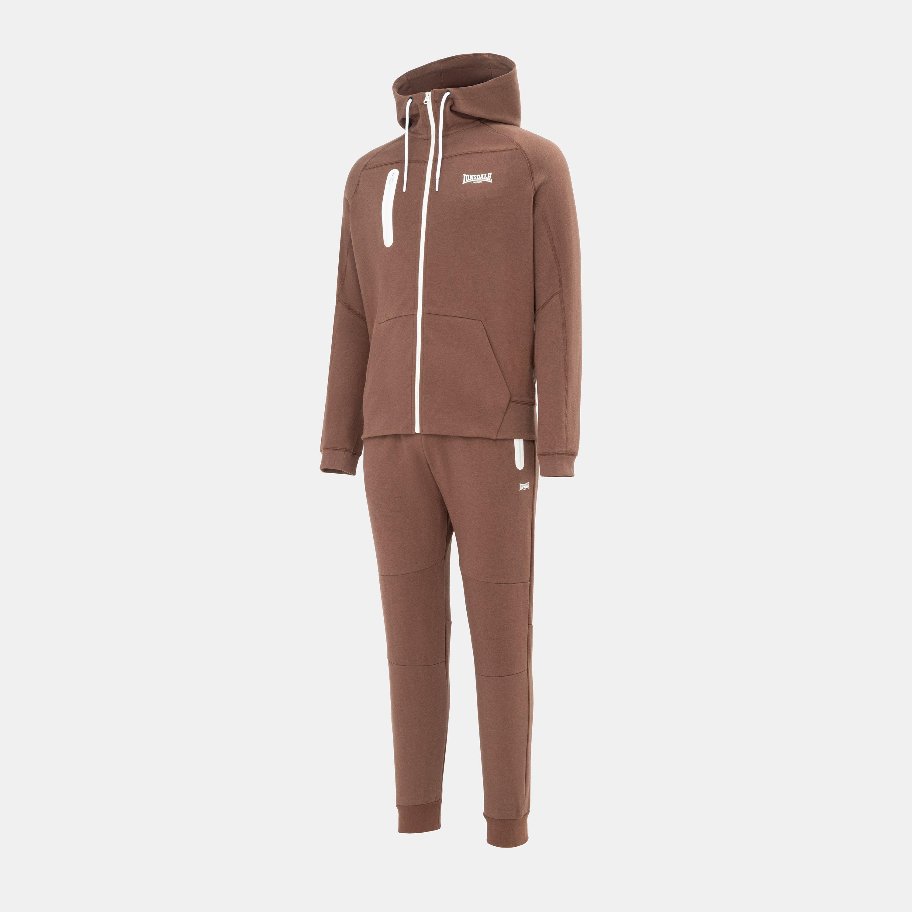 Brown - Lonsdale - Mens Tracksuit - 3