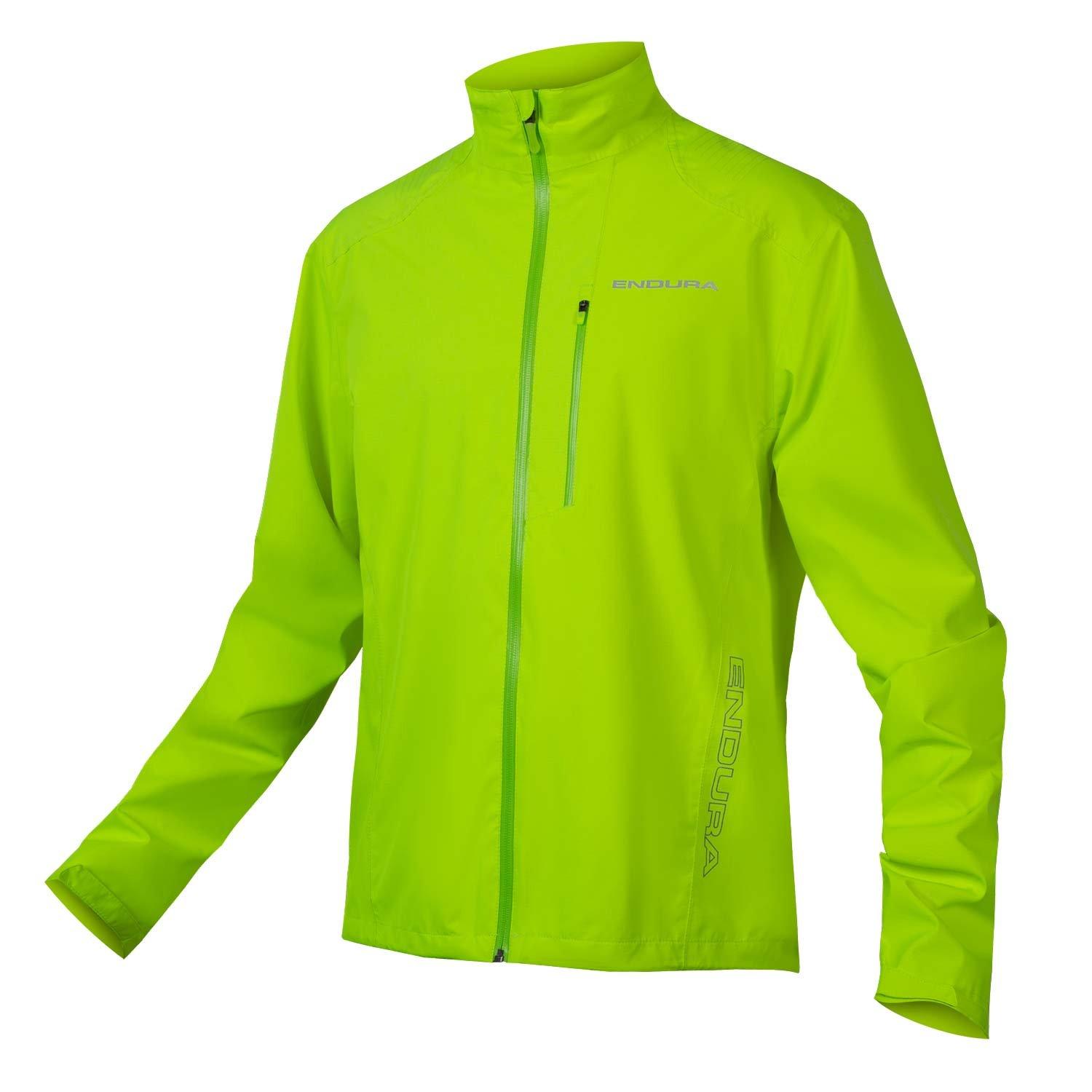 Endura Men's Hummvee Waterproof Long Sleeve Performance Cycling Jacket - Hi Viz Yellow - 2XL