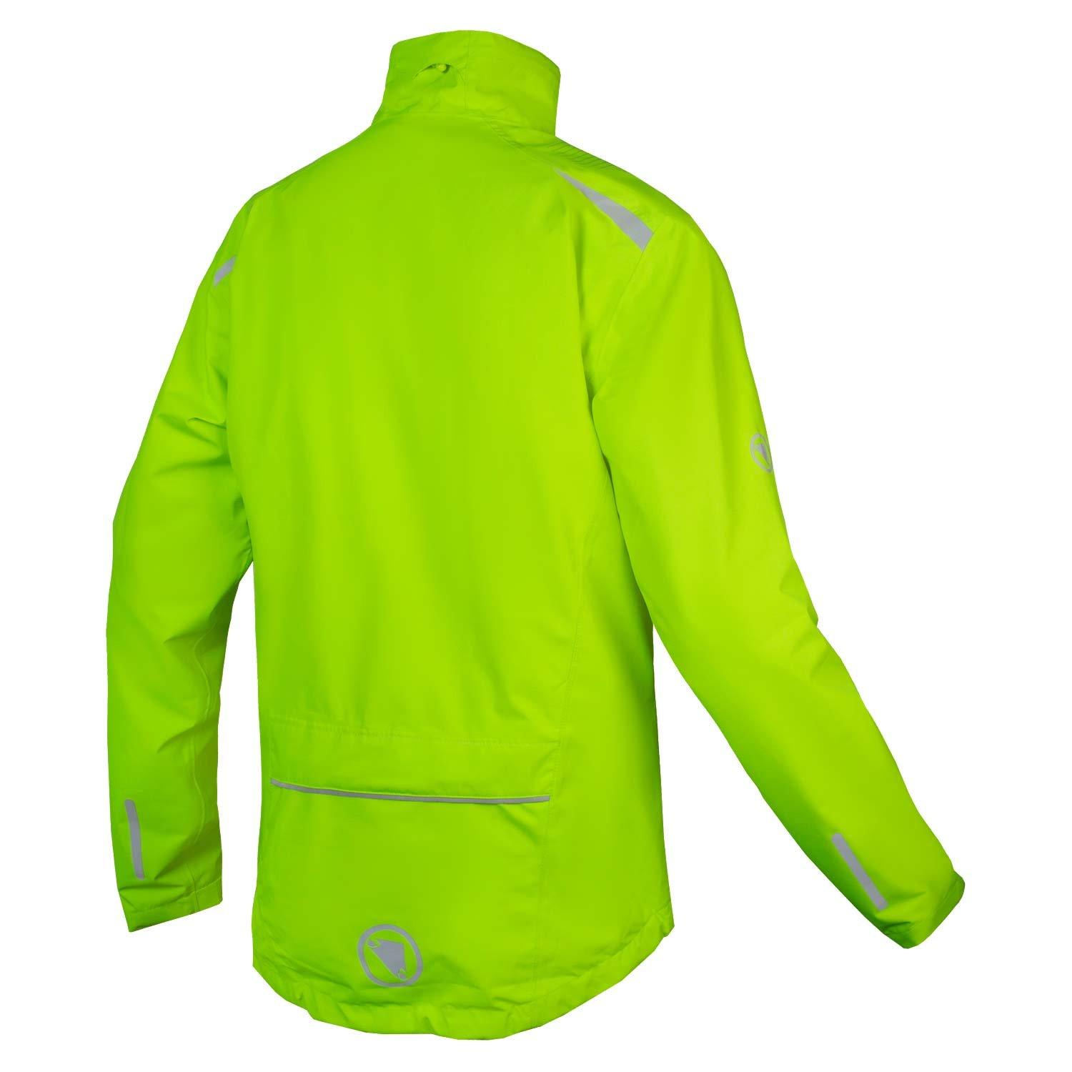Hi Viz Yellow - Endura - Men's Hummvee Waterproof Long Sleeve Performance Cycling Jacket - 2