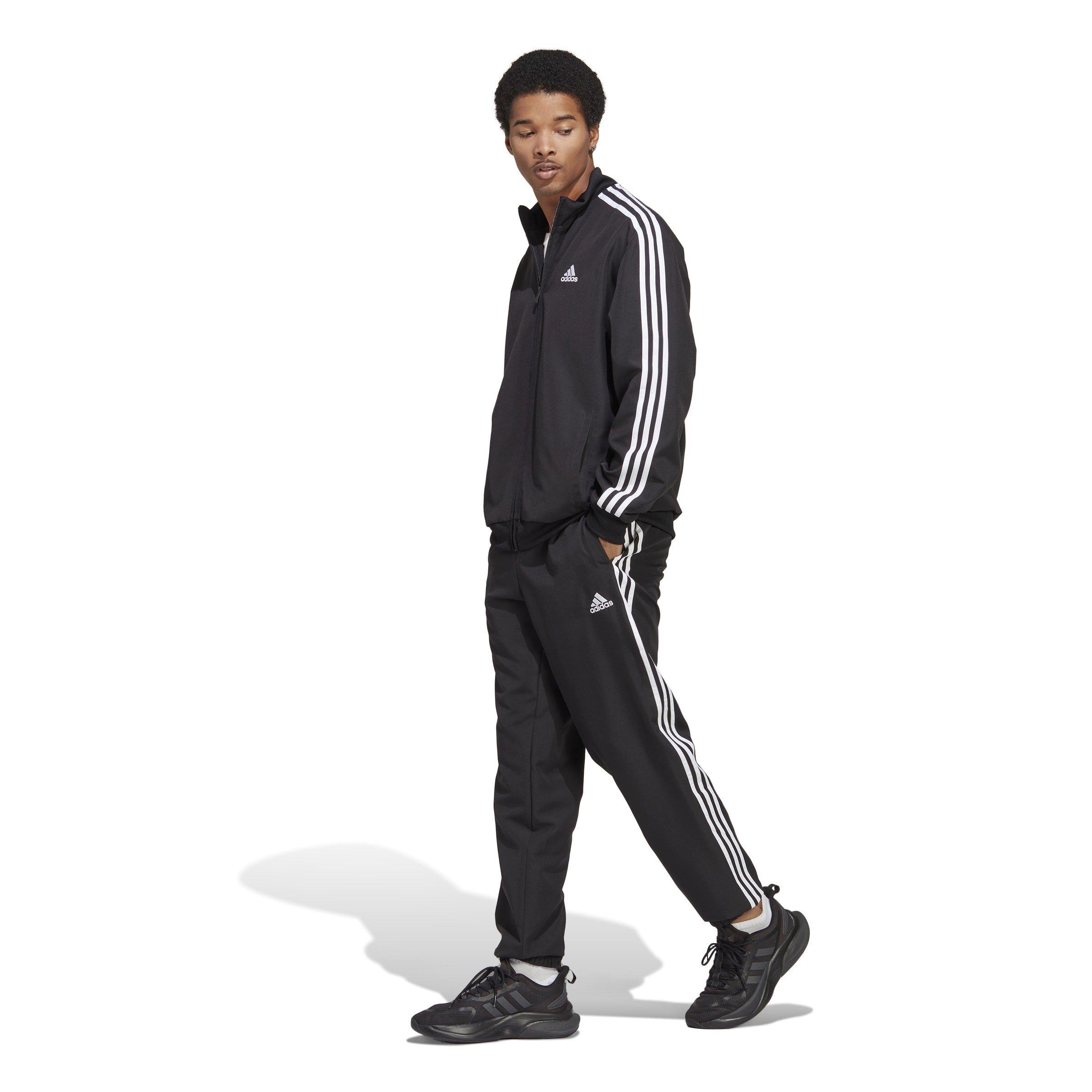 adidas 3 Stripes Woven Track Suit Mens Tute da ginnastica intrecciate Sports Direct