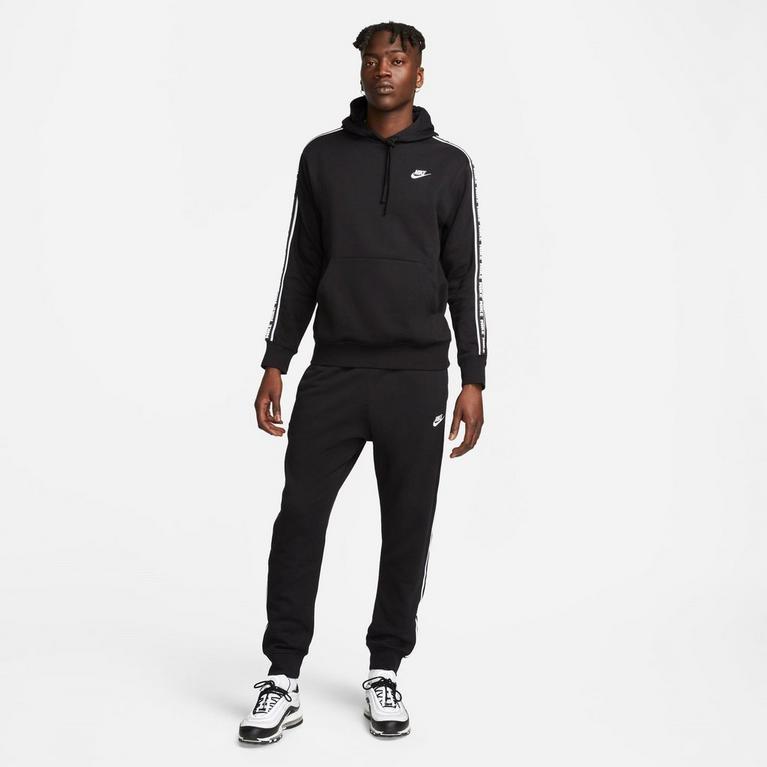Negro/Blanco - Nike - Club Fleece Men's Graphic Hooded Tracksuit - 1