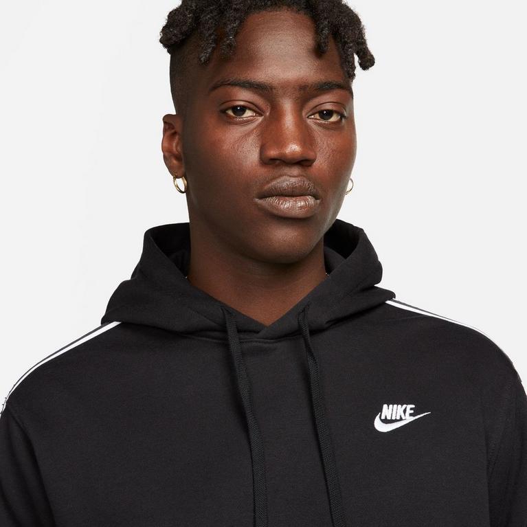 Negro/Blanco - Nike - Club Fleece Men's Graphic Hooded Tracksuit - 3