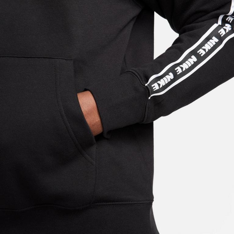 Noir/Blanc - Nike - Club Fleece Men's Graphic Hooded Tracksuit - 5