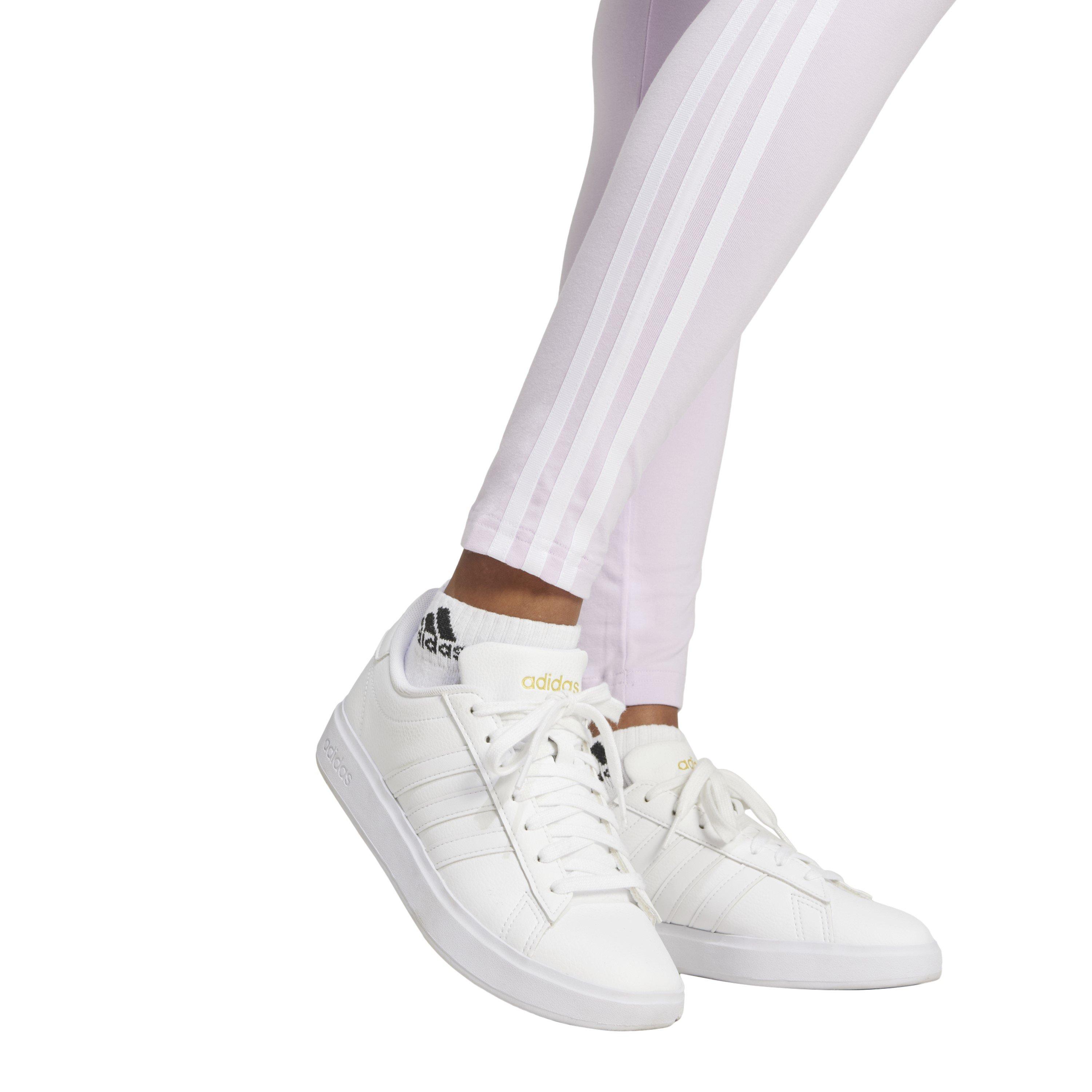 Ice Lavender - adidas - Future Icons 3-Stripes Leggings Womens - 4
