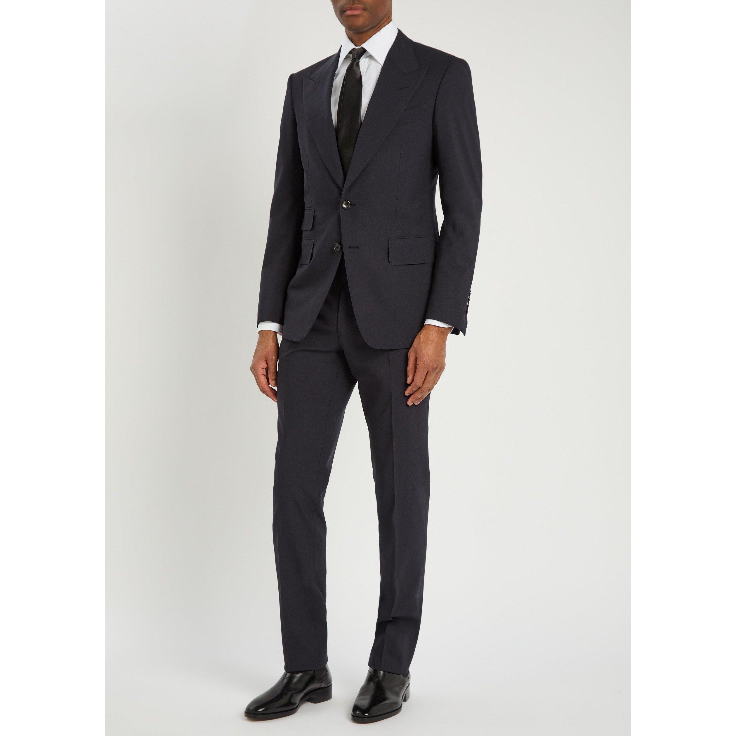 NAVY - Tom Ford - TF BISTRETCH SHELTON SUIT - 6