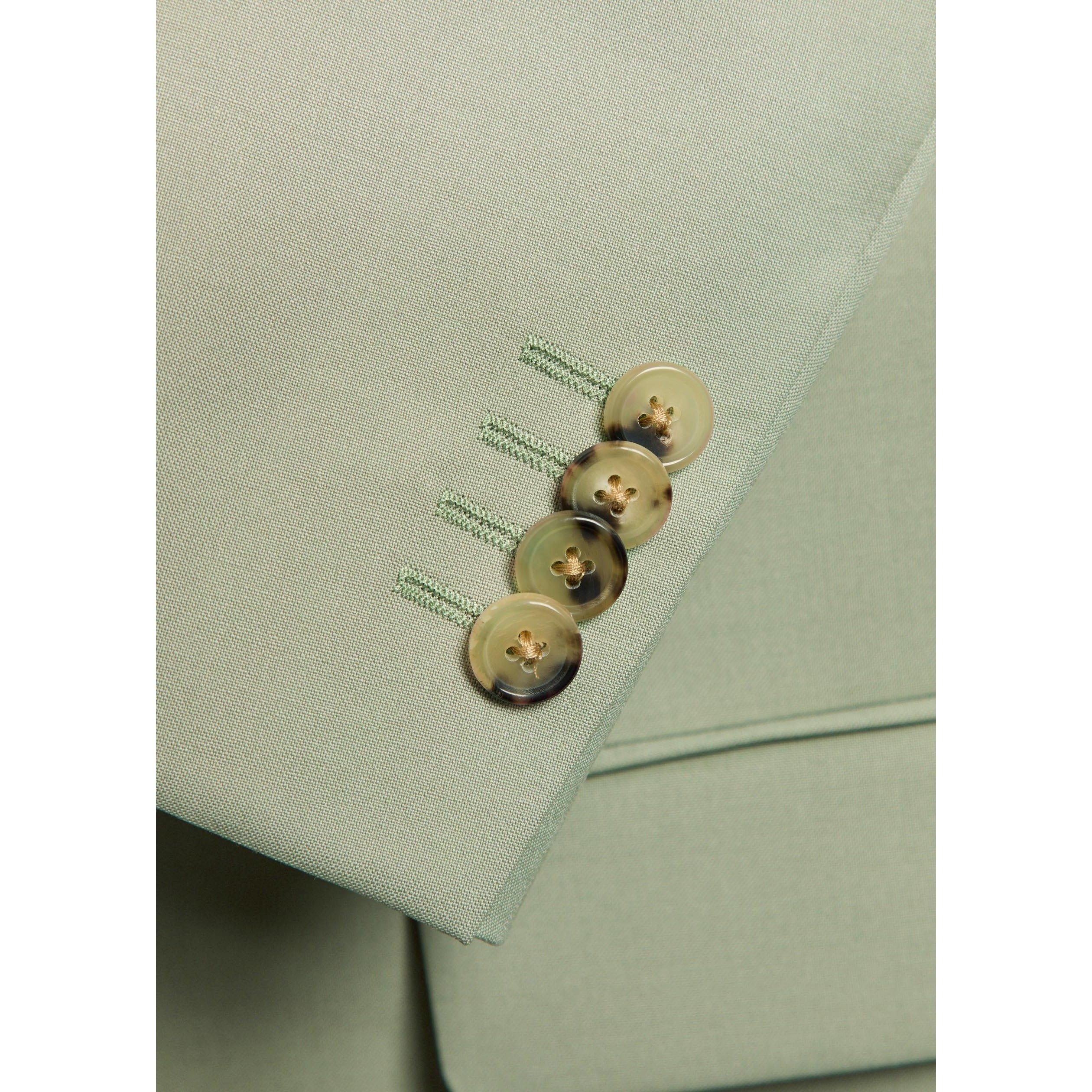 GREEN - Paul Smith - Men's Wool 2 Button Full Suit - 4
