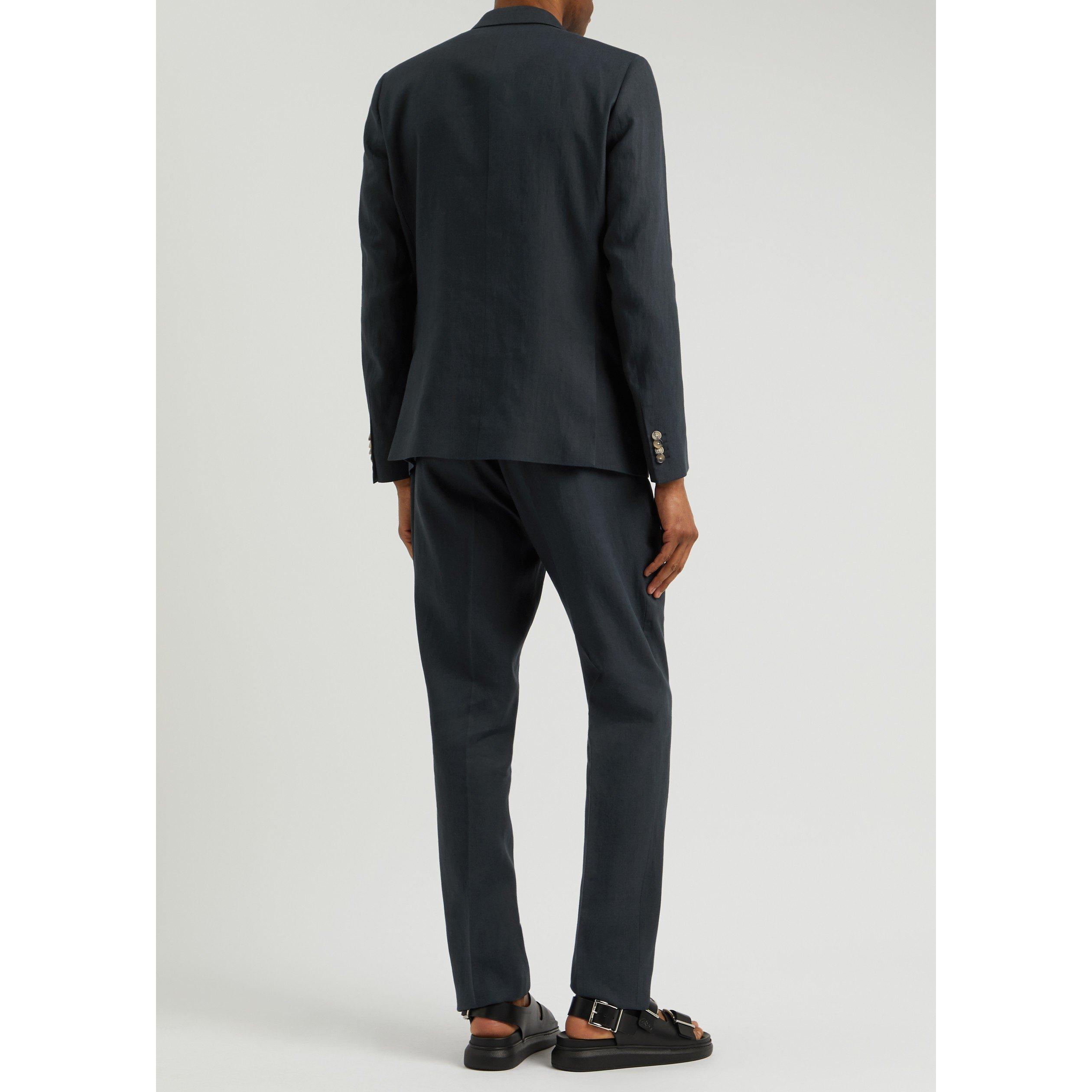 NAVY - Paul Smith - PS SUIT LINEN - 3