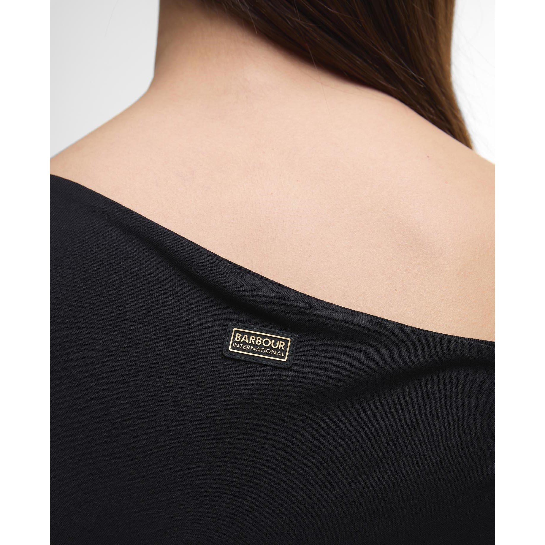 Black - Barbour International - Juliana Off-the-Shoulder Top - 6