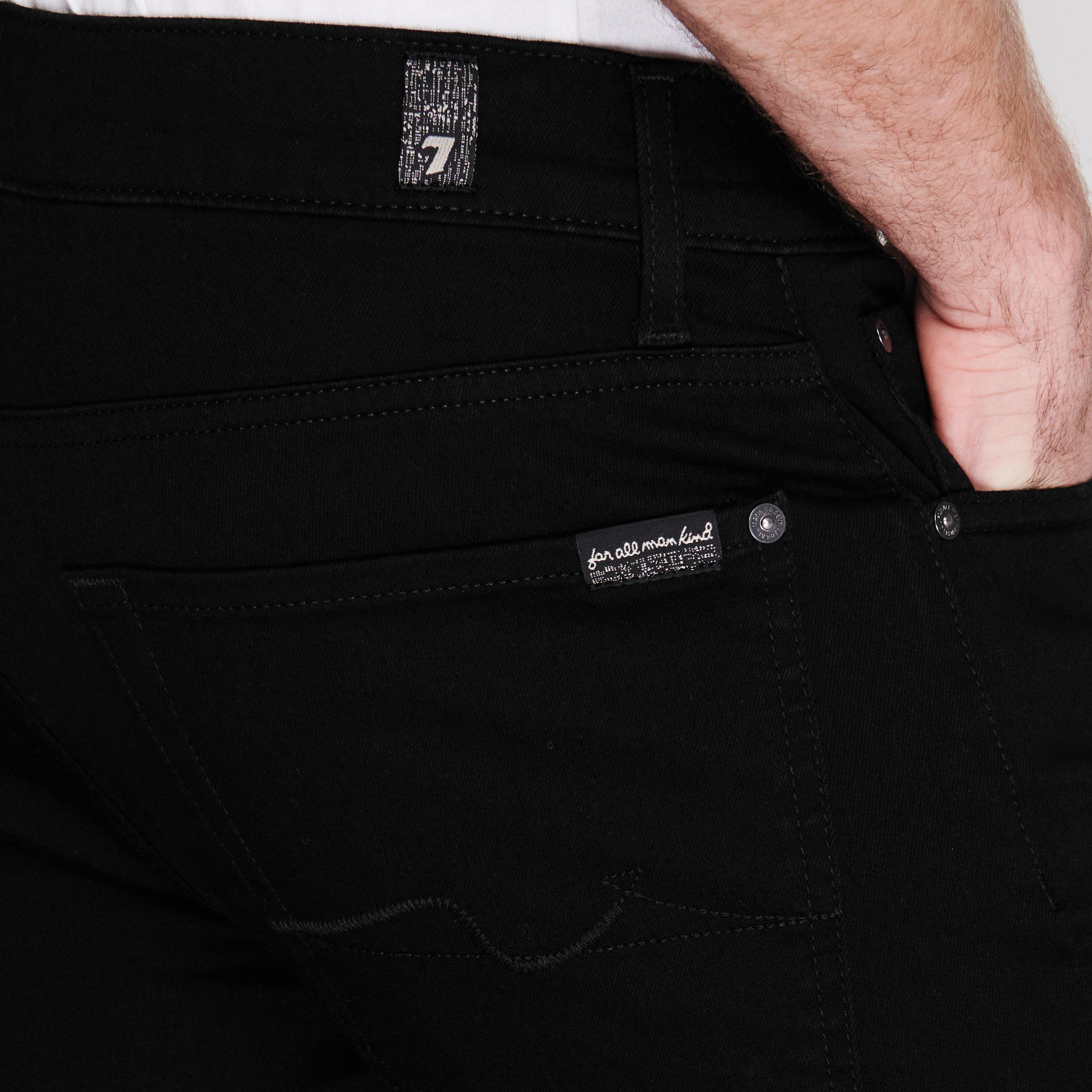 Legend Black - 7 For All Mankind - Men's Slimmy Straight Leg Jeans - 8