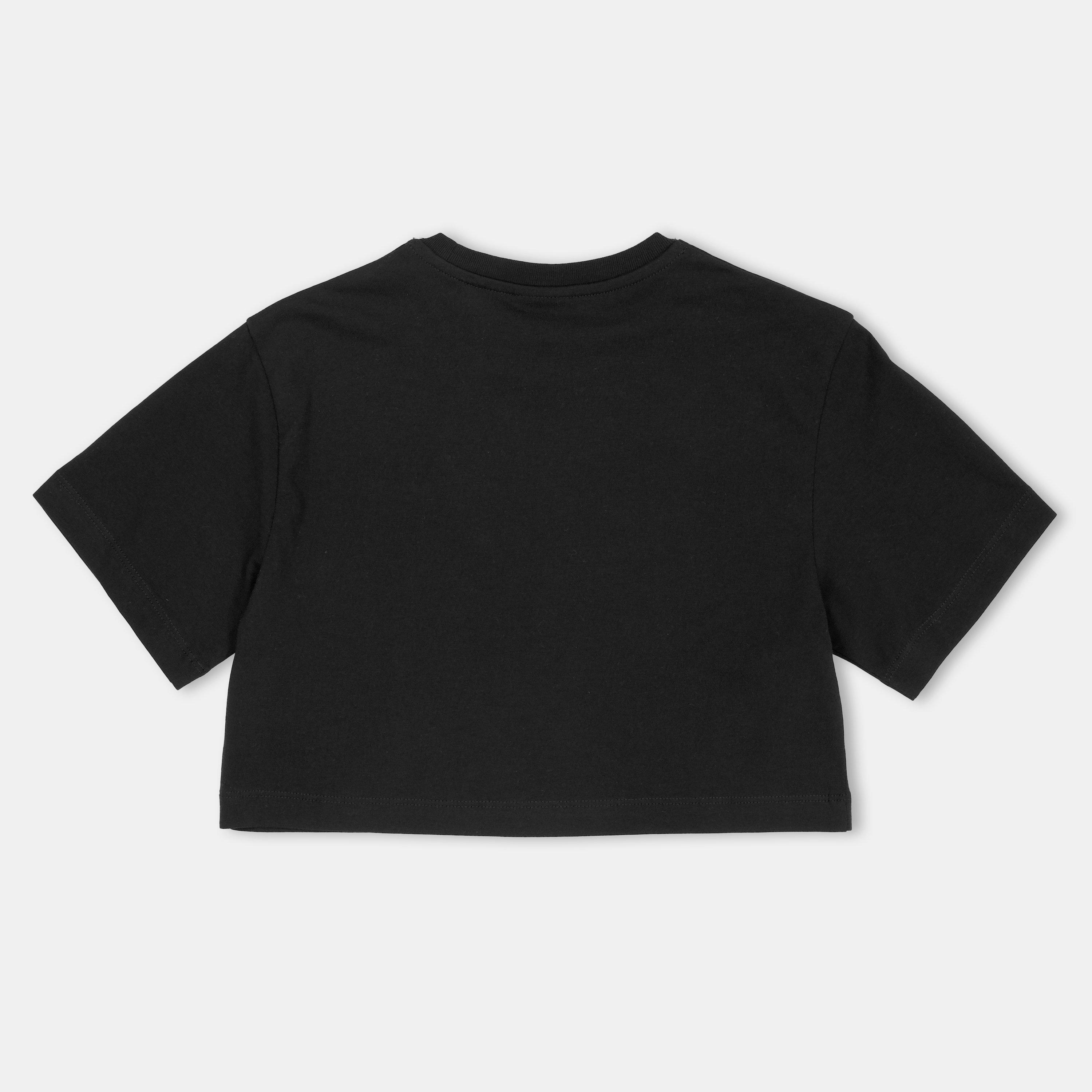 Blk/Pnk 1025 - Off White - Kids' Crop Top - 2