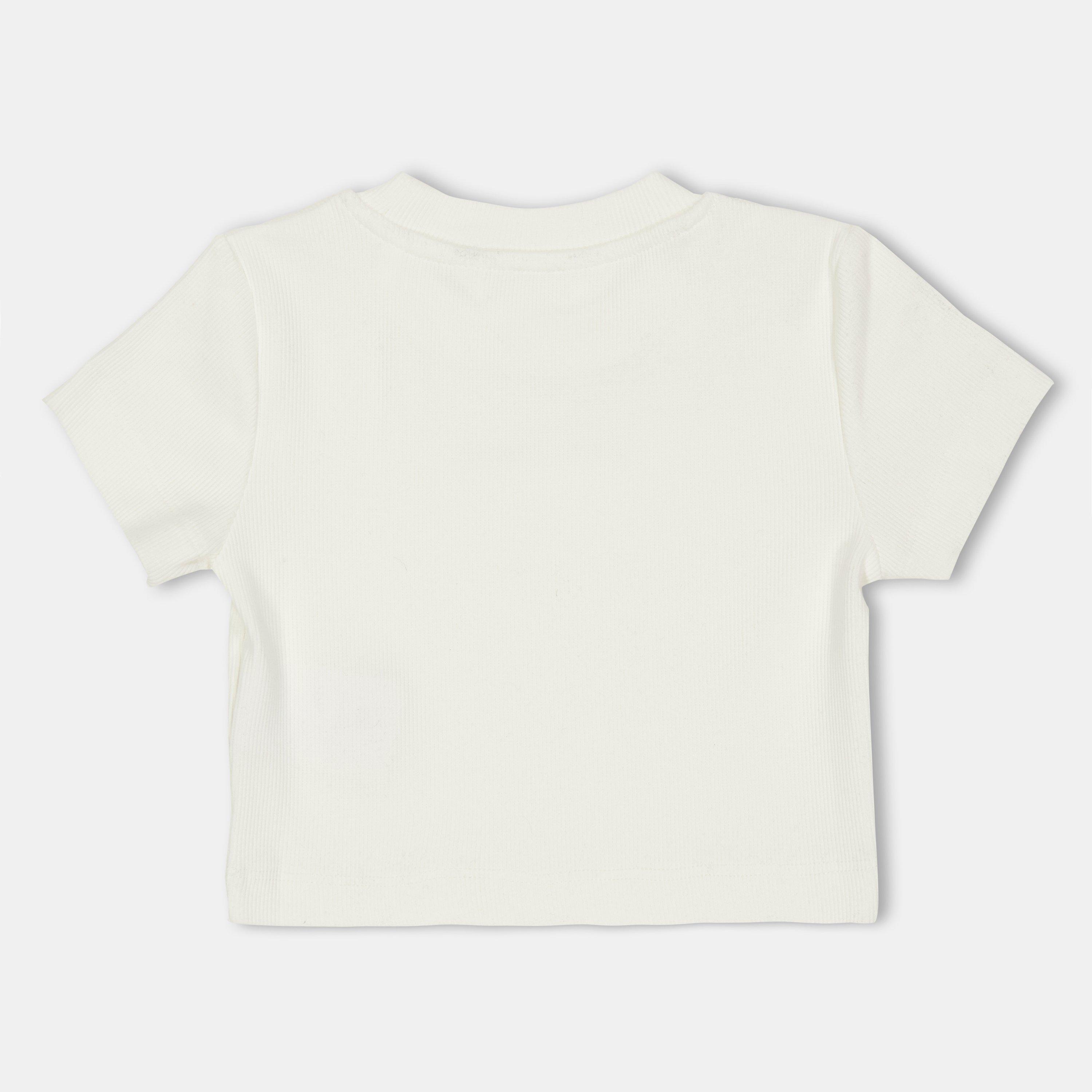 White 0310 - Palm Angels - Kids Cropped T-Shirt, Cropped Style - 2