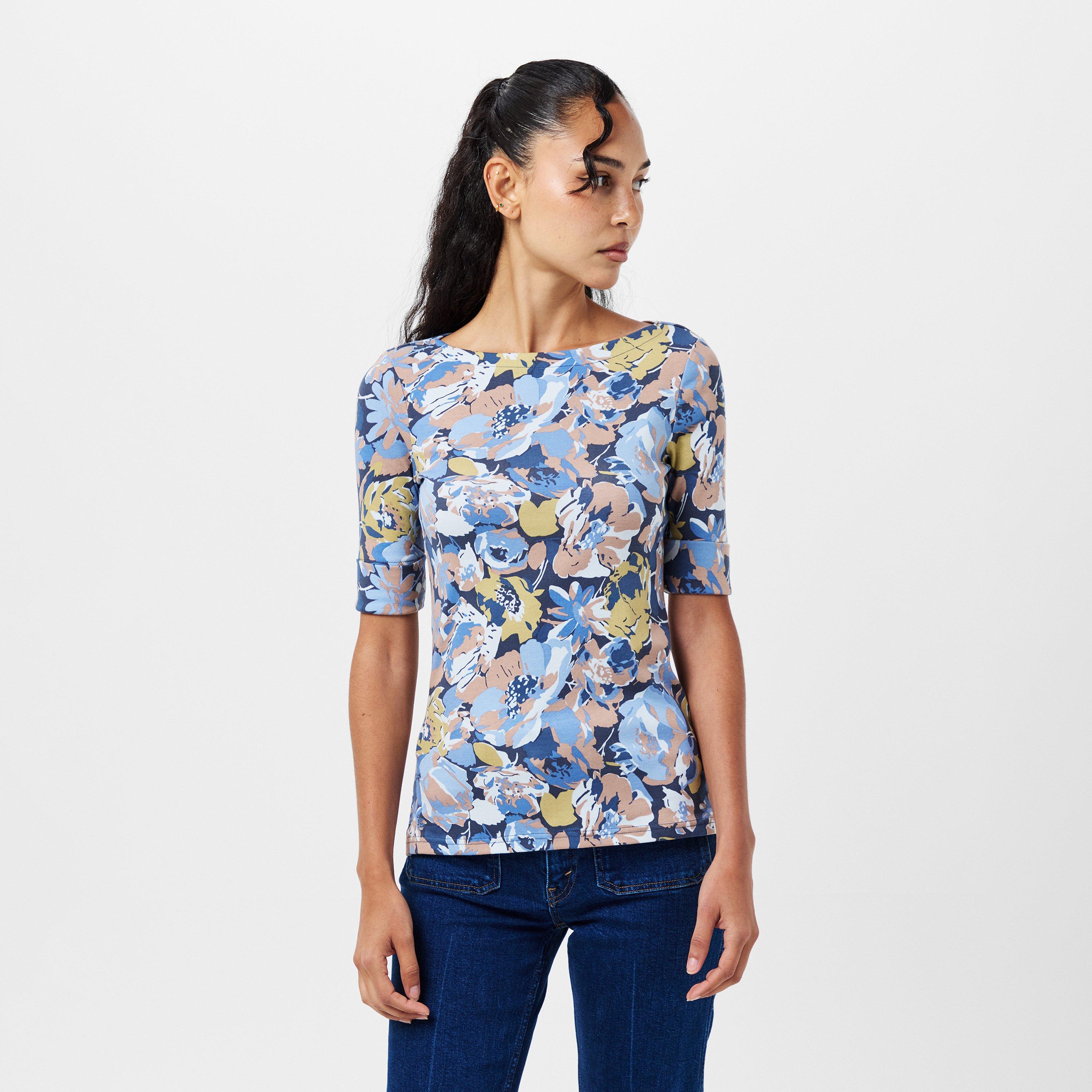 Blue Multi - Lauren by Ralph Lauren - Judy T-Shirt - 3