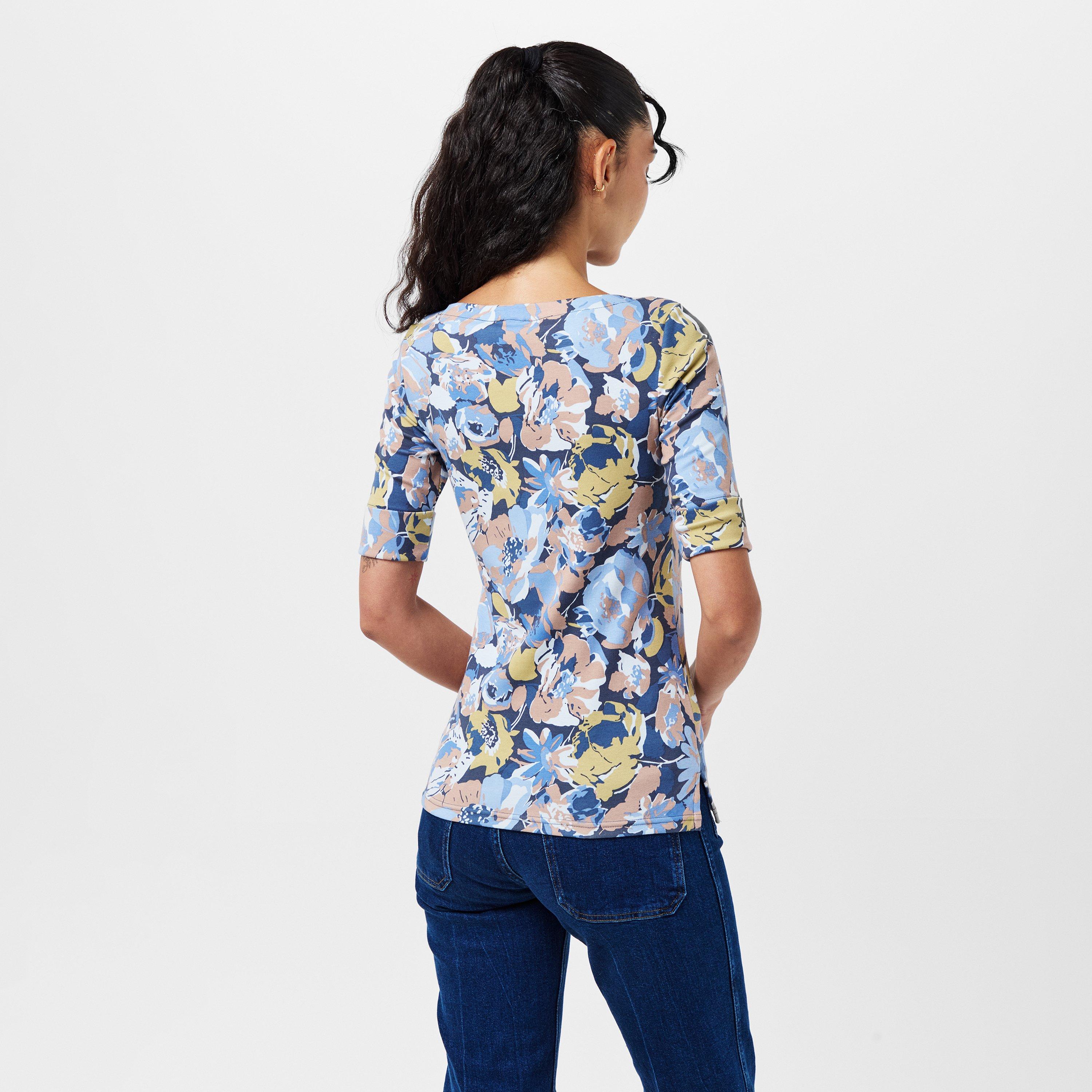 Blue Multi - Lauren by Ralph Lauren - Judy T-Shirt - 4