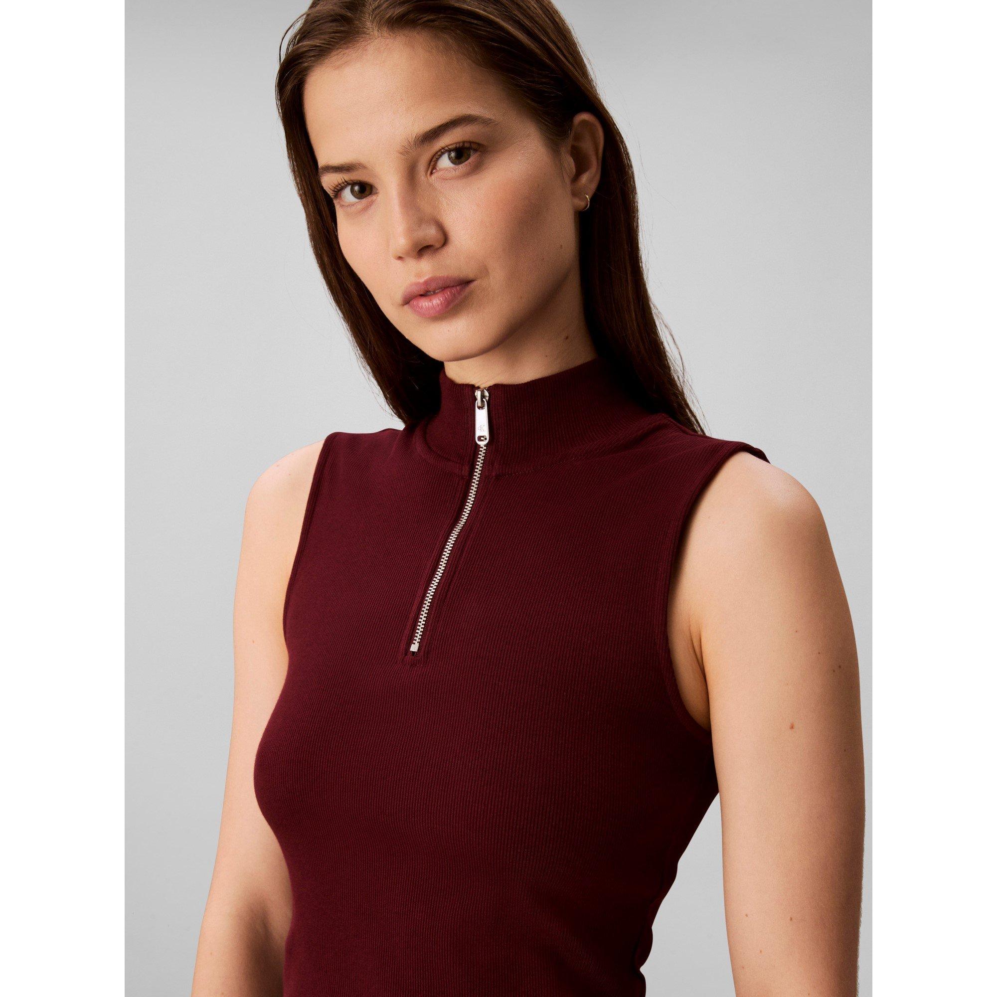 Calvin Klein Jeans Women's Tank Vest - Deep Rouge - 12 (M)