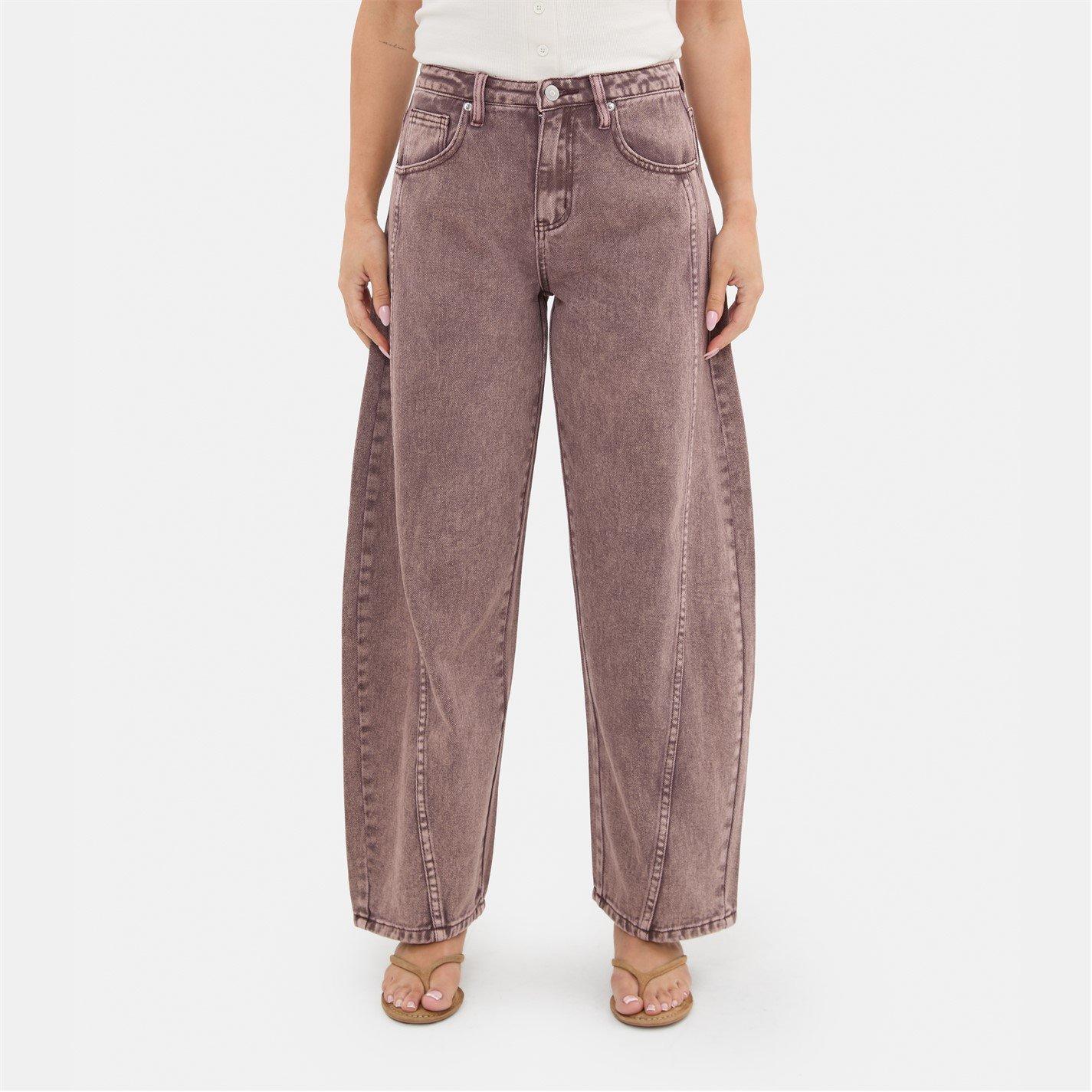 Purple - I Saw It First - Barrel Leg Jean - 2