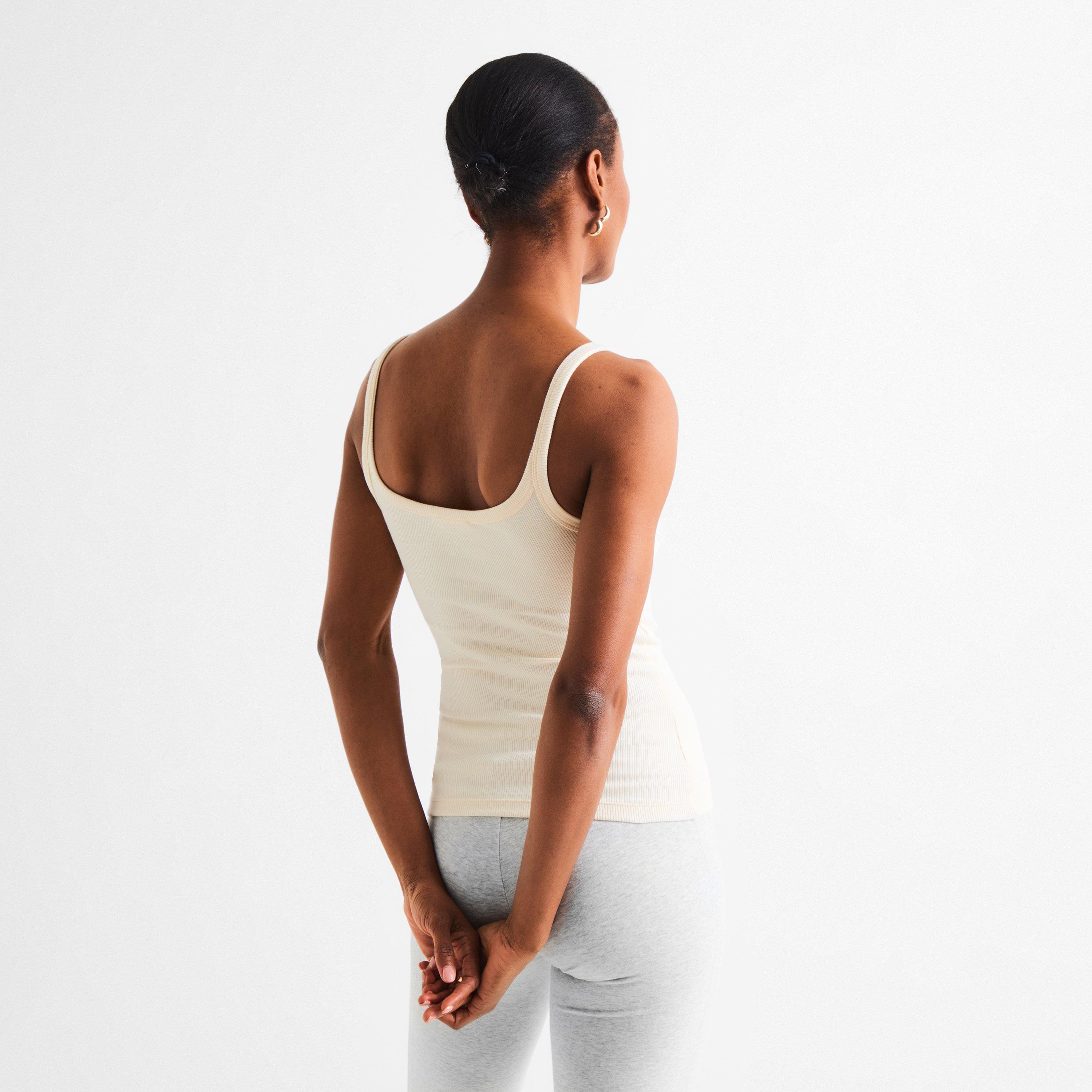 White - 4th and Reckless - Women's Scoop Tank Top - 4