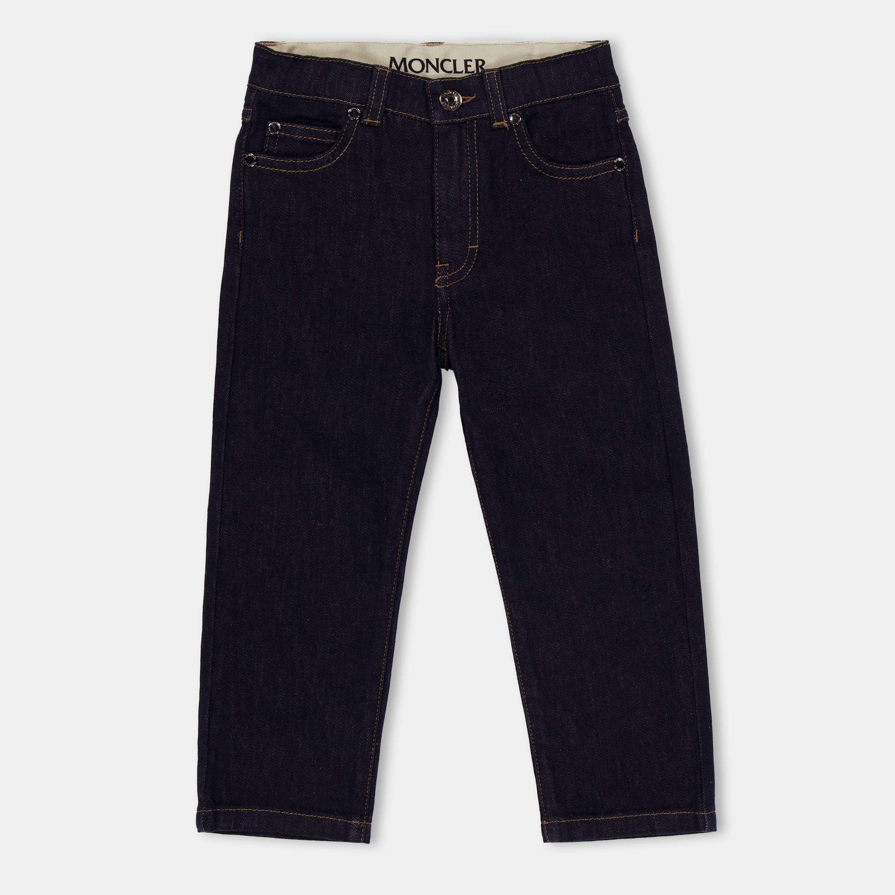 Blue 791 - Moncler - Kids' Denim Straight Leg Jeans - 1