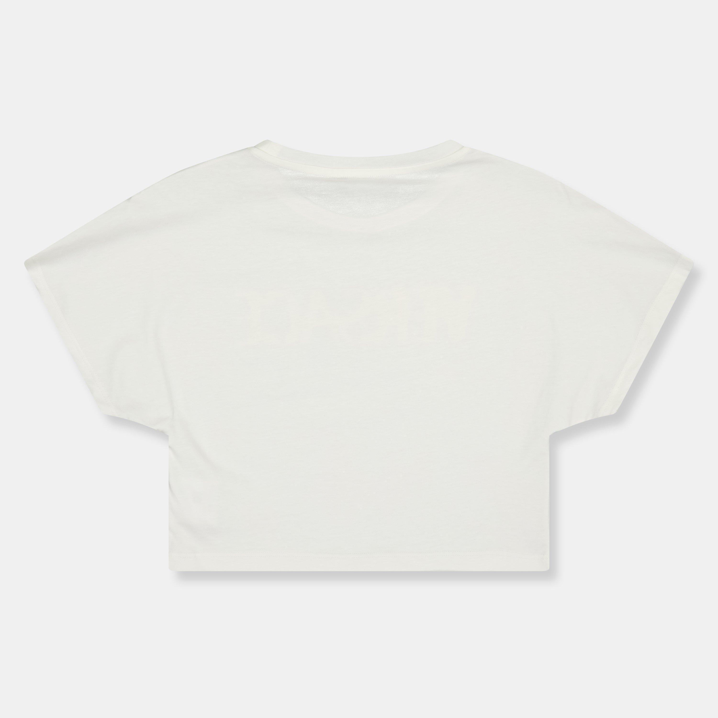 2W070 Wht/Multi - Versace - Kids Cropped T-Shirt - 2