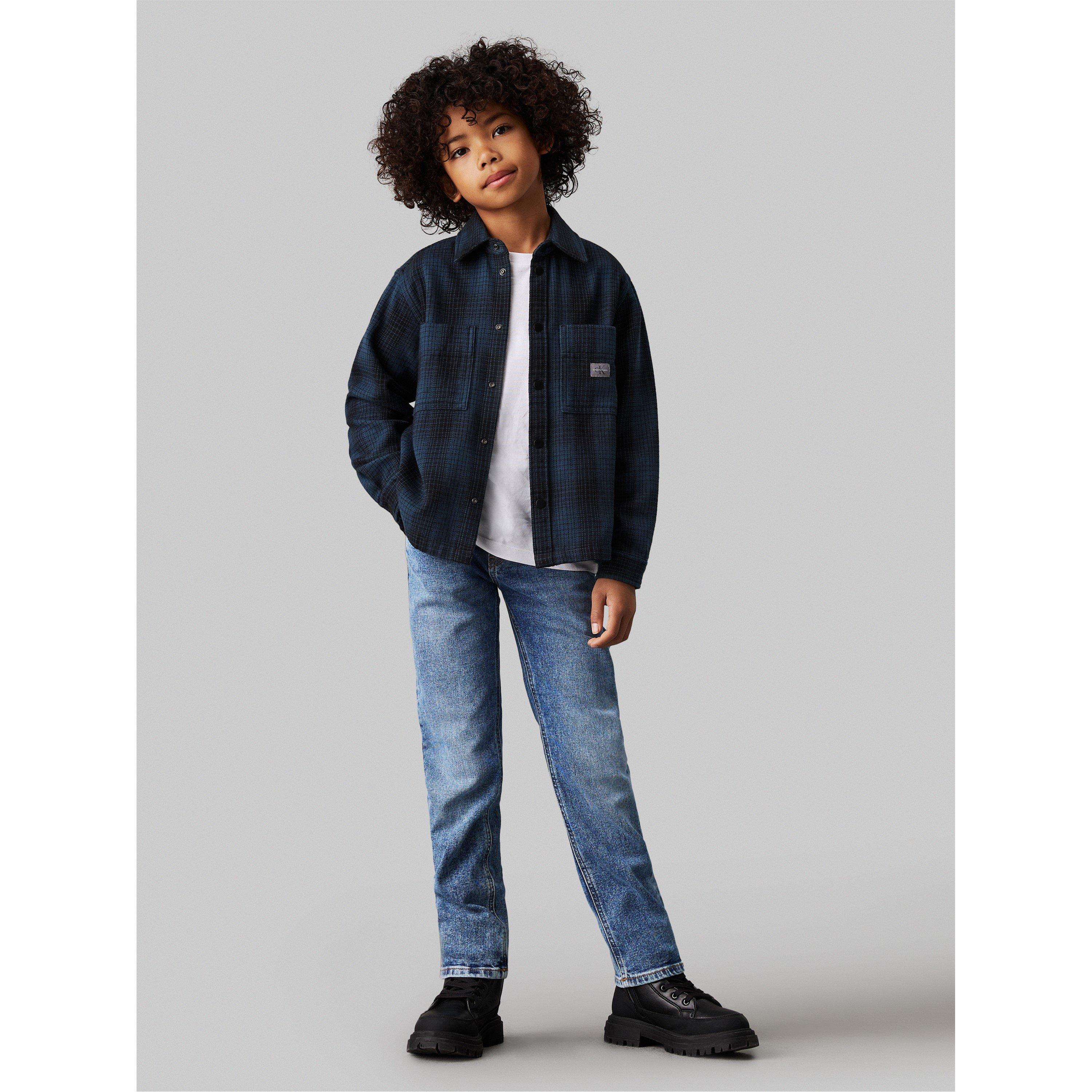 Blauw 1A4 - Calvin Klein Jeans - Kids' Straight Leg Jeans - 2