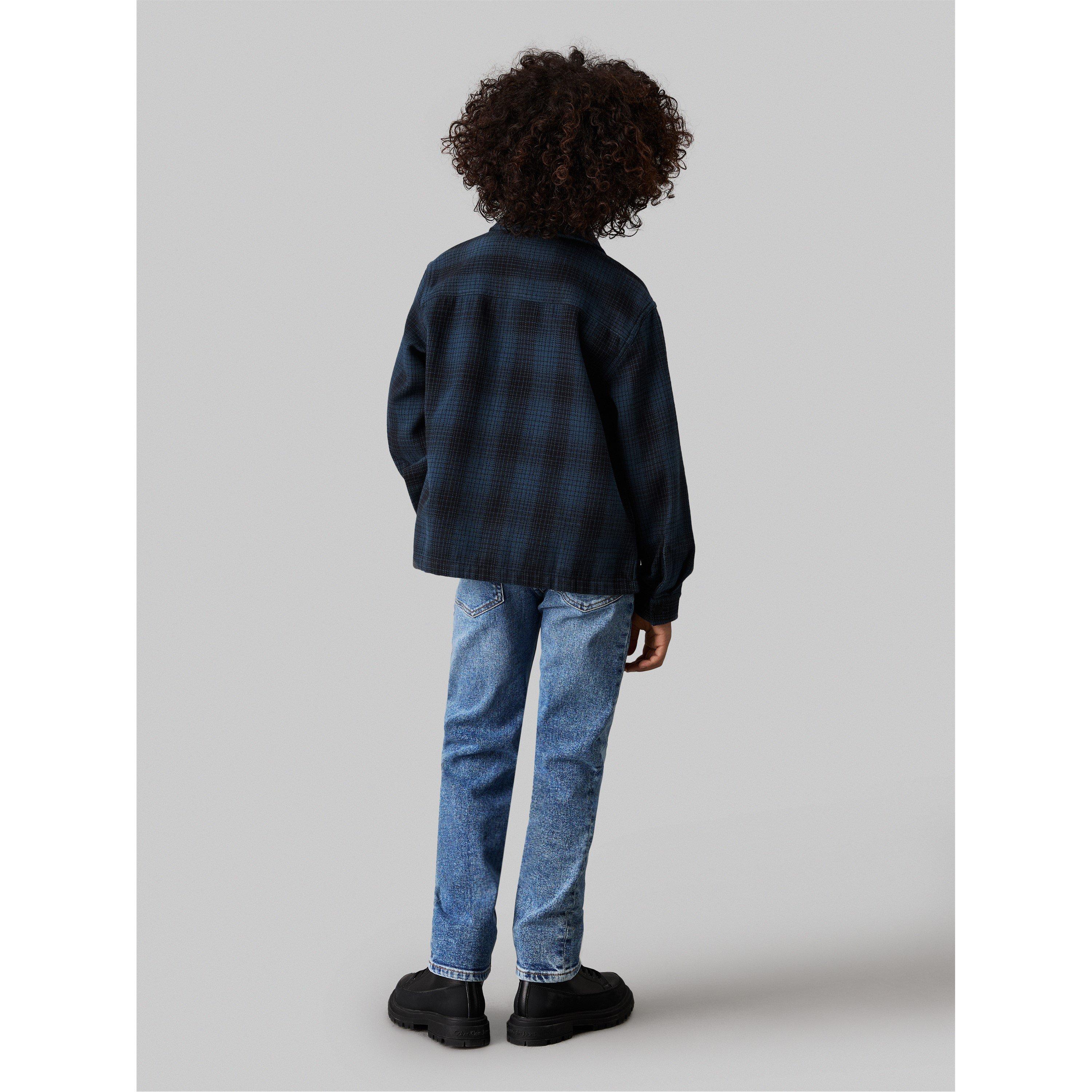 Blauw 1A4 - Calvin Klein Jeans - Kids' Straight Leg Jeans - 3