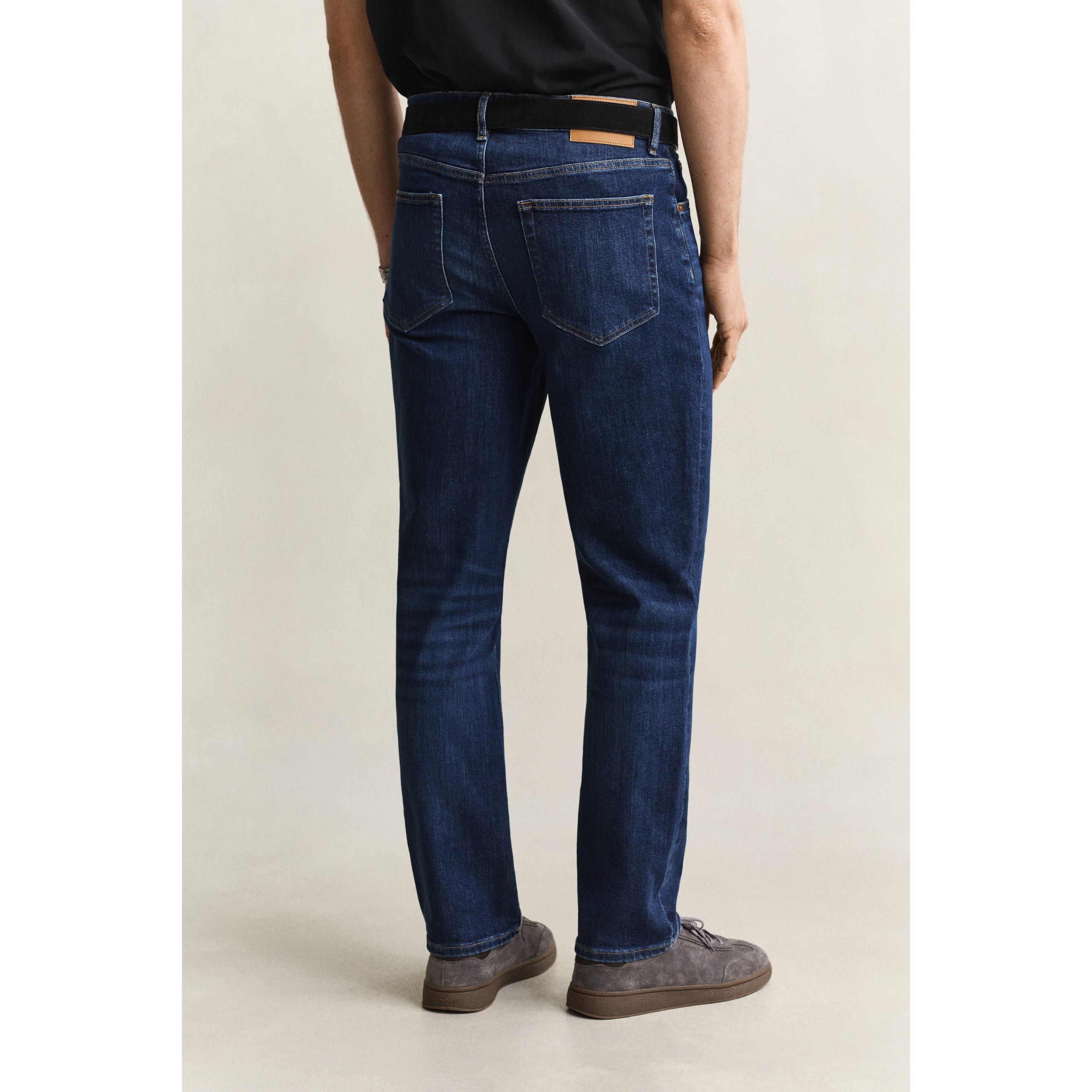 Mid Blue 971 - Gant - Men's Straight Leg Jeans - 3