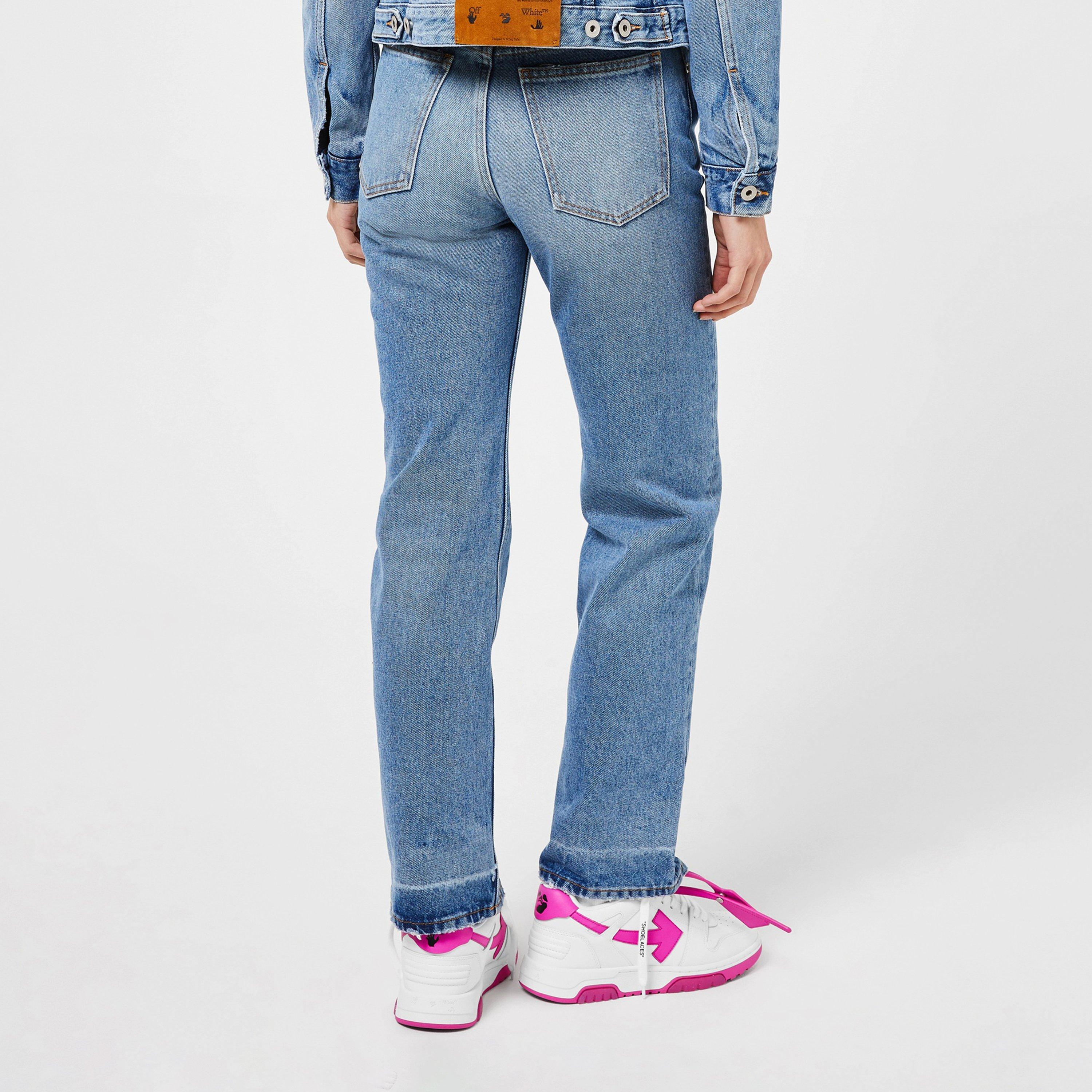 Blue 4501 - Off White - Women's Corp Dnm Slim-fit Bleached Jeans - 2