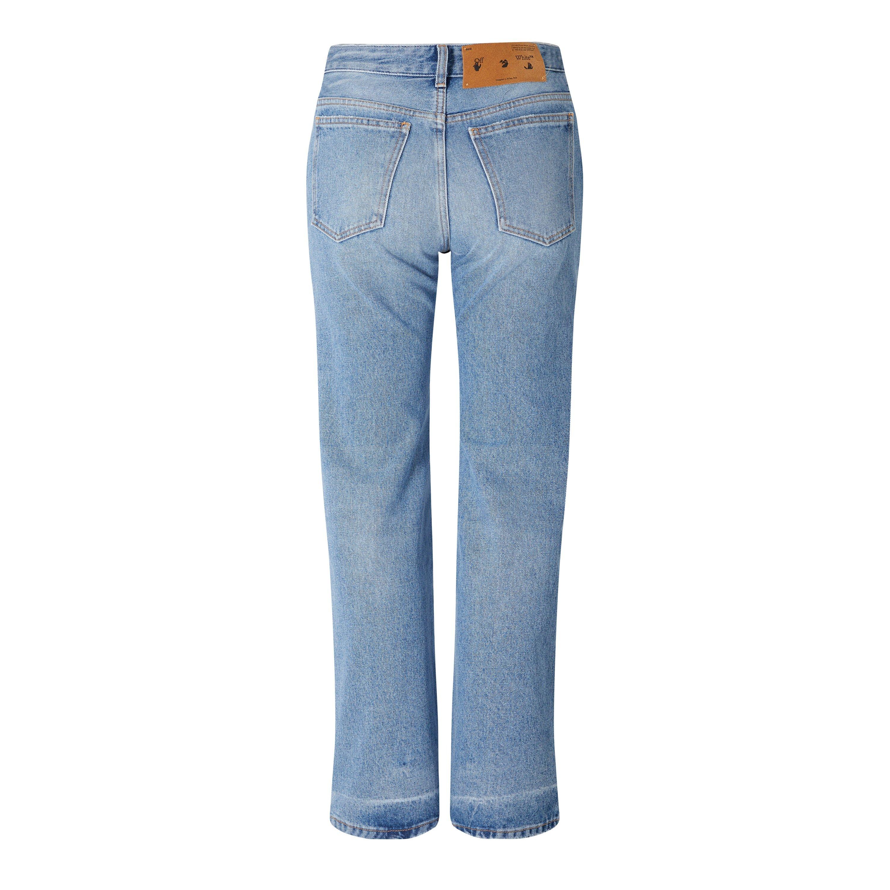 Blue 4501 - Off White - Women's Corp Dnm Slim-fit Bleached Jeans - 7