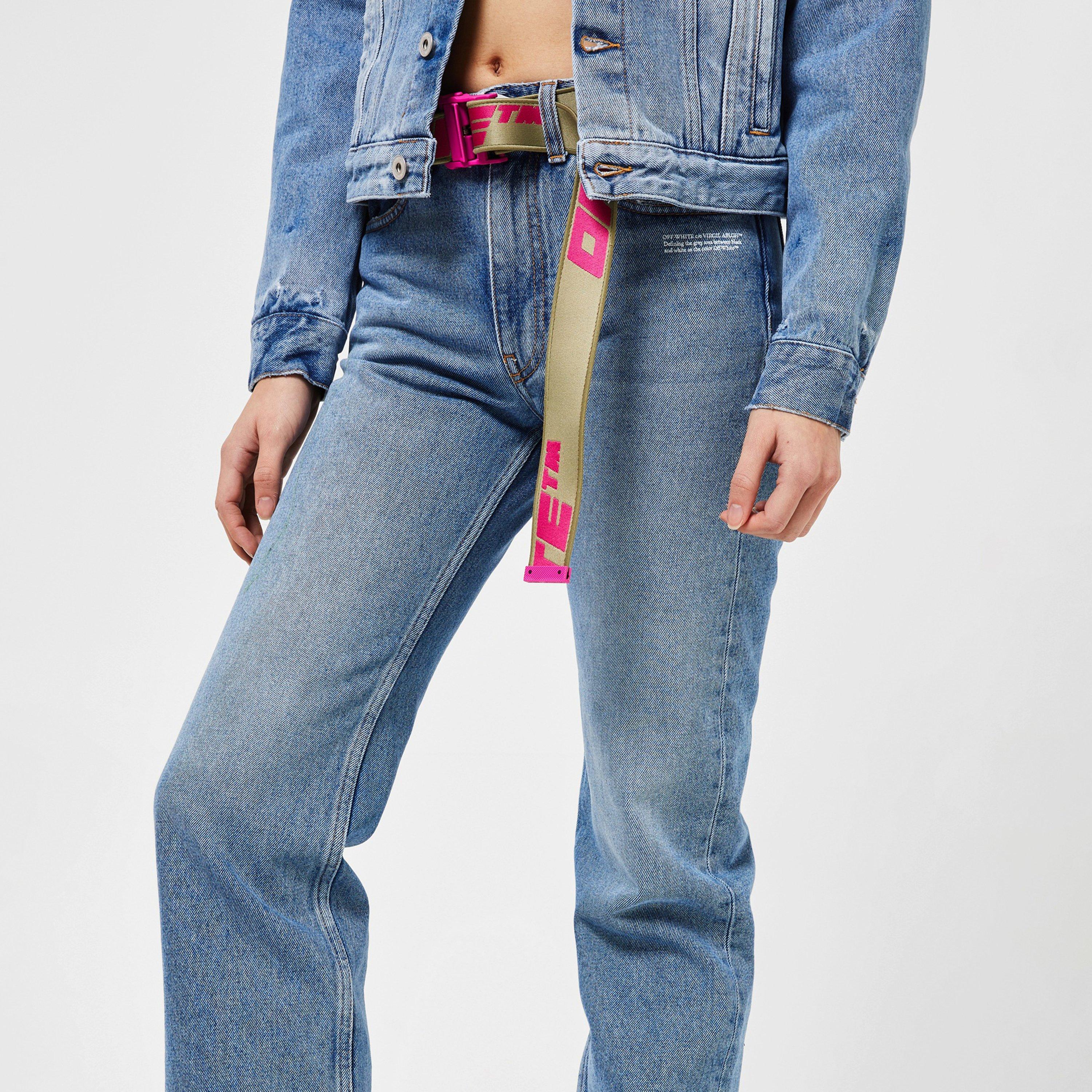 Blue 4501 - Off White - Women's Corp Dnm Slim-fit Bleached Jeans - 3