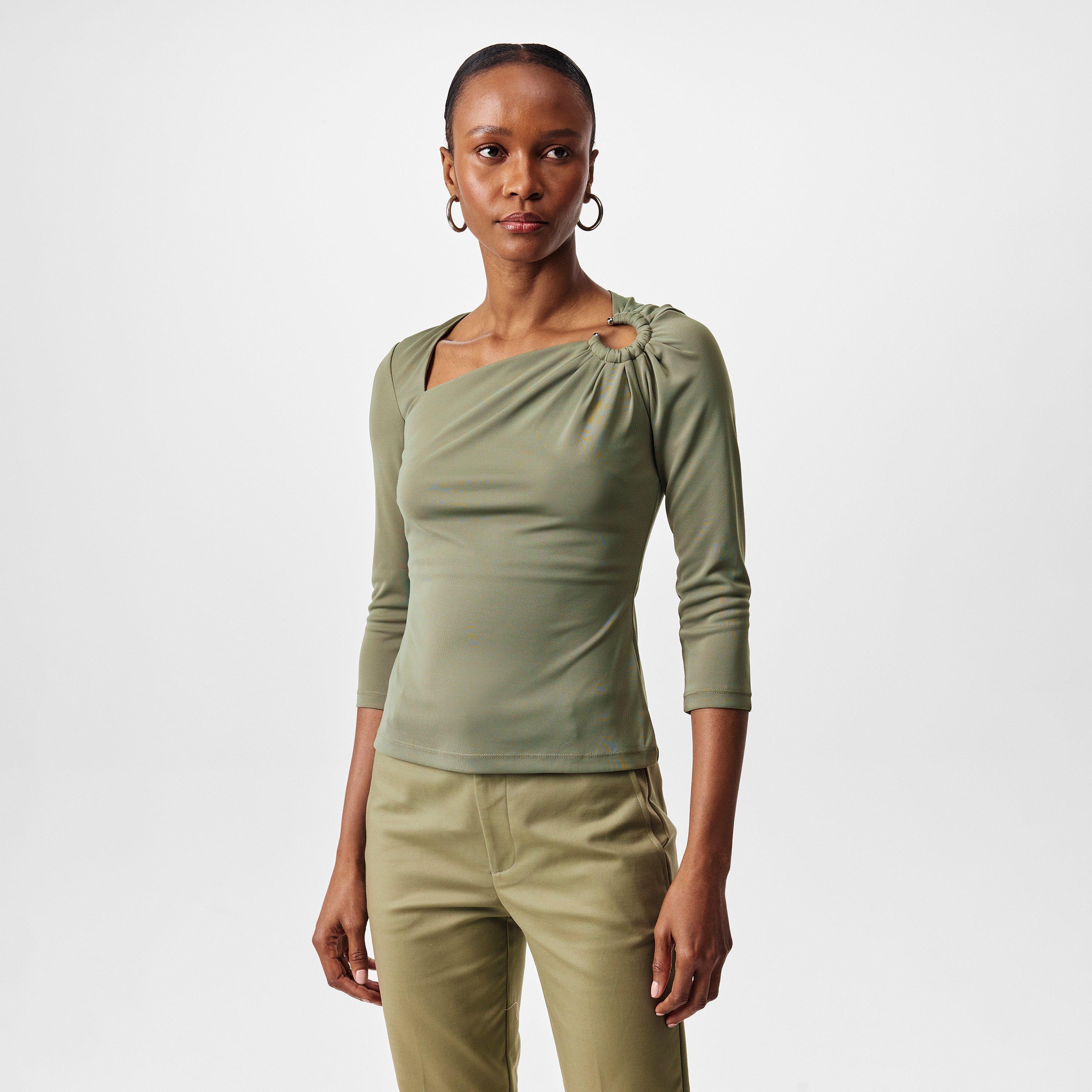 Sage Green - Lauren by Ralph Lauren - Women's Ataine Long-Sleeve T-Shirt - 3