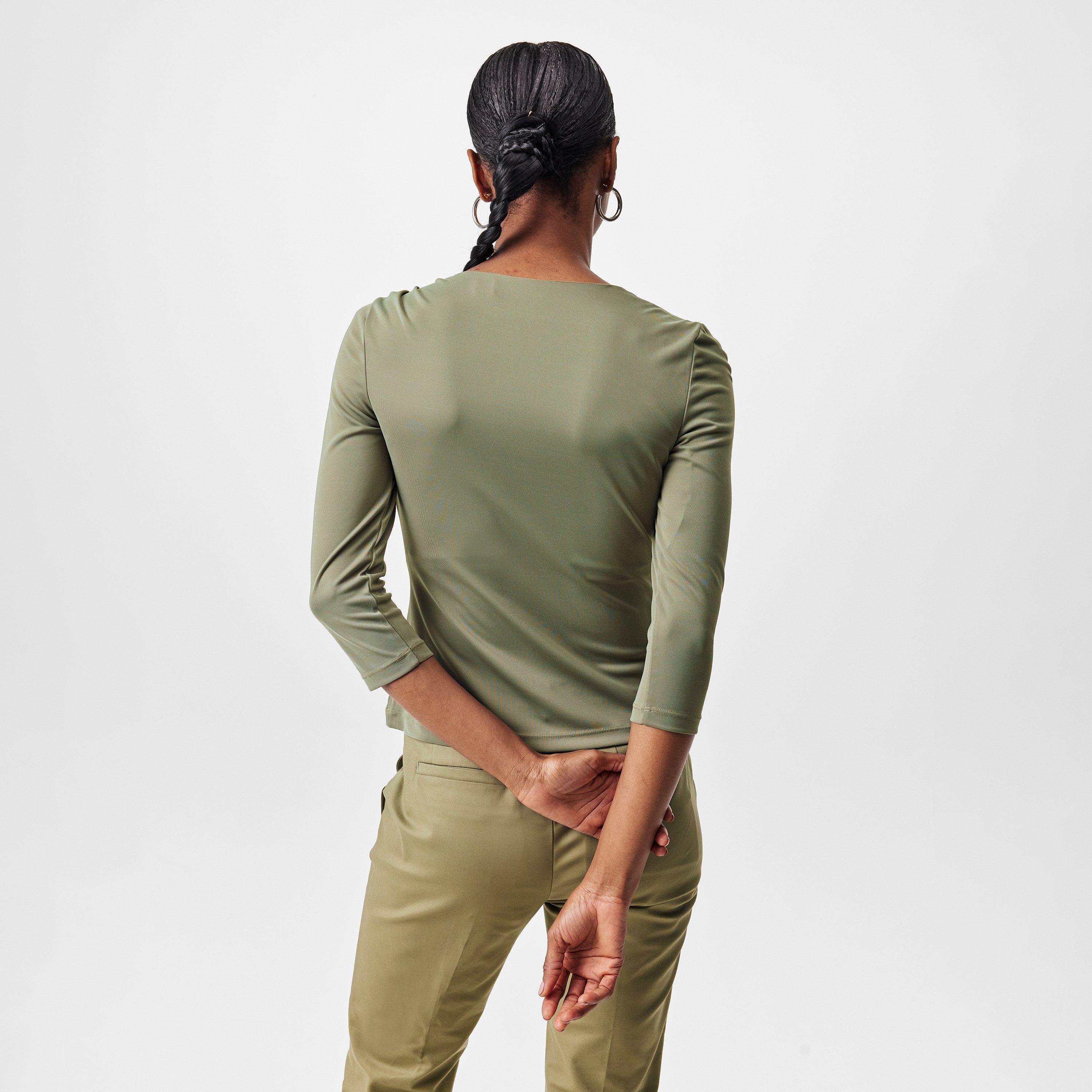 Sage Green - Lauren by Ralph Lauren - Women's Ataine Long-Sleeve T-Shirt - 4