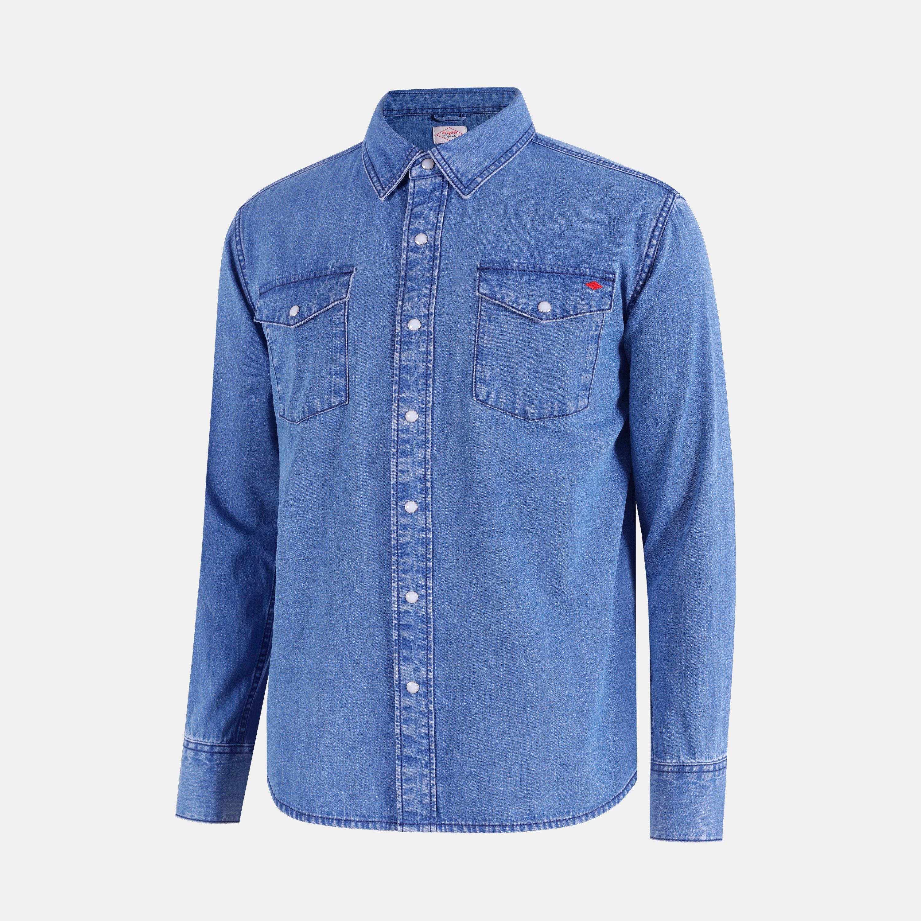 Lee Cooper Men's Long Sleeve Denim Shirt | FRASERS