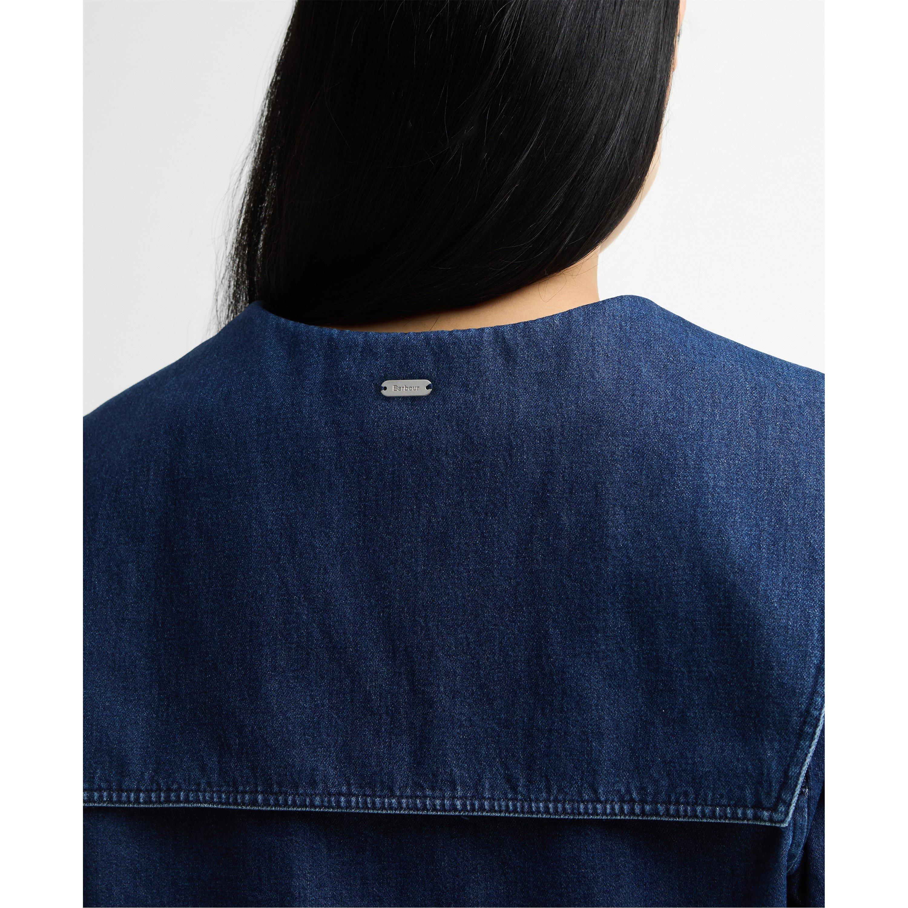Mid Indigo - Barbour - Women's Long Sleeve Denim Shirt - 5