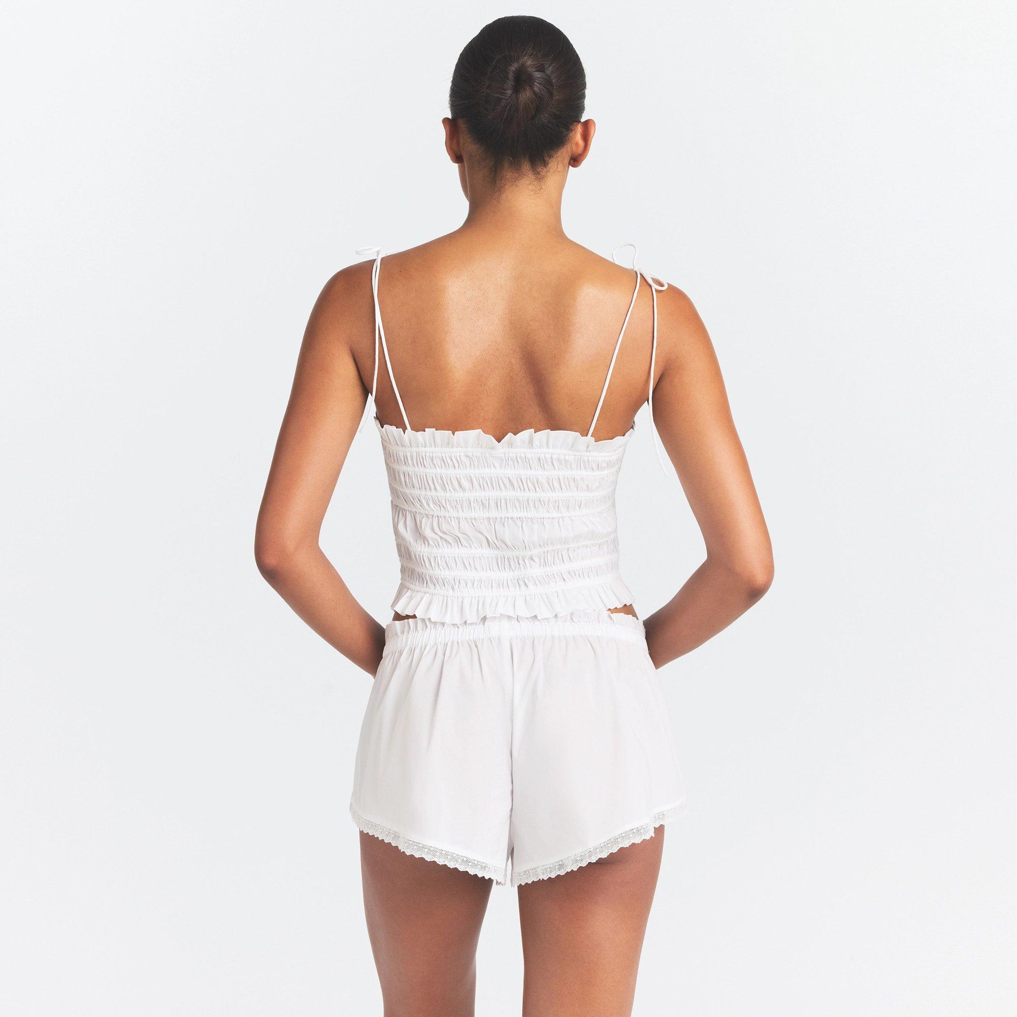 SNOW - SKIMS - Women's Ruffle Cami Woven Vest - 3