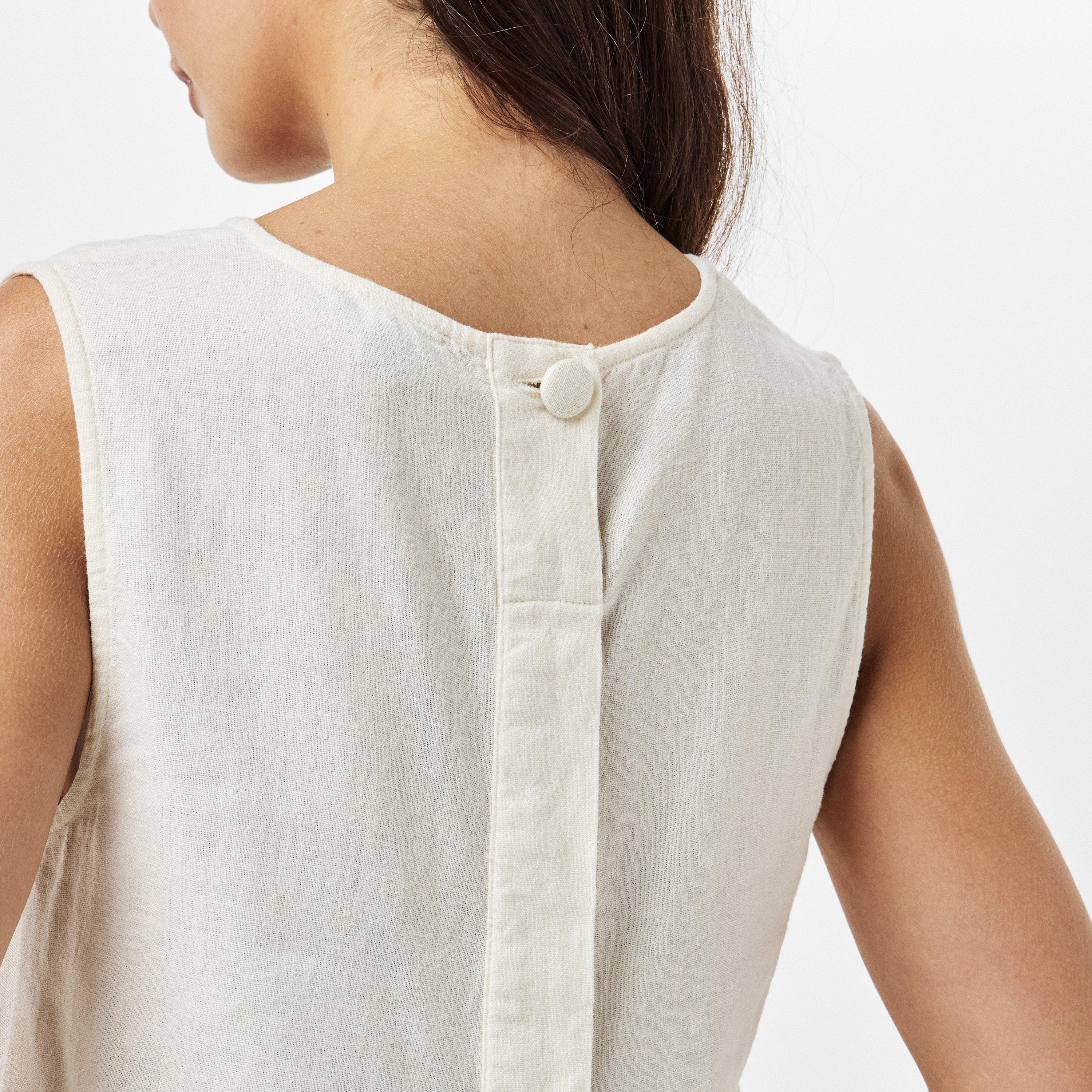 Cream - Nobodys Child - Women's Round Neck Crop Top - 5