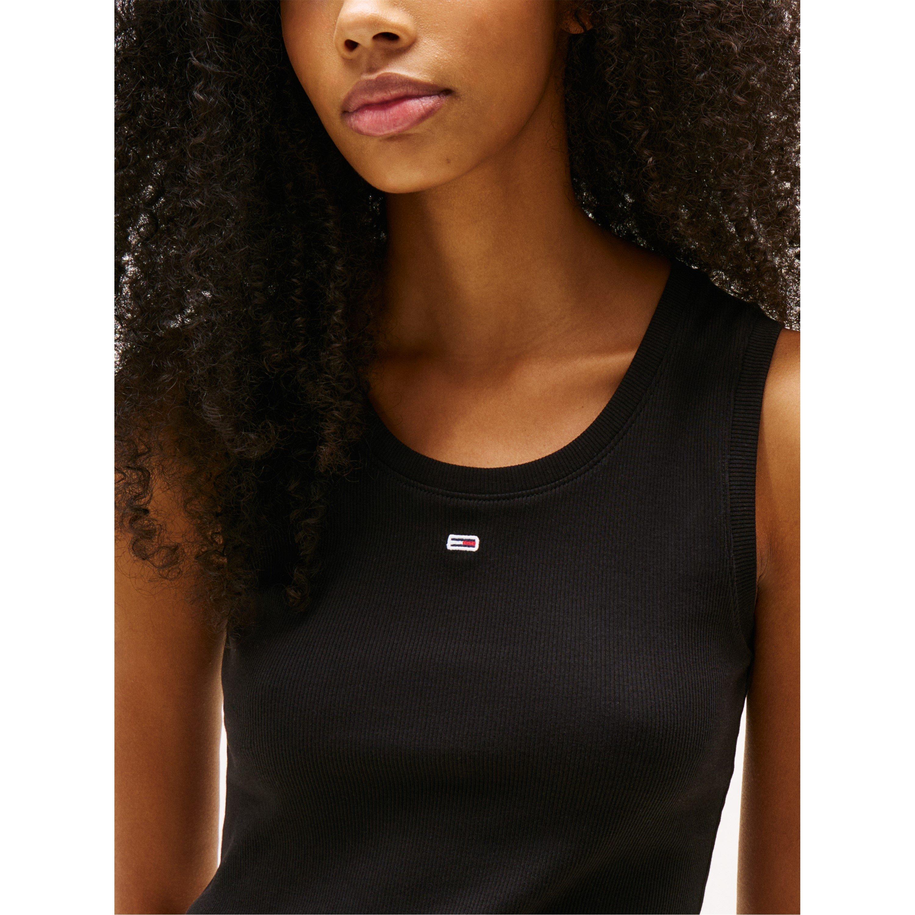 Black - Tommy Jeans - Essentials Rib Tank Top - 3