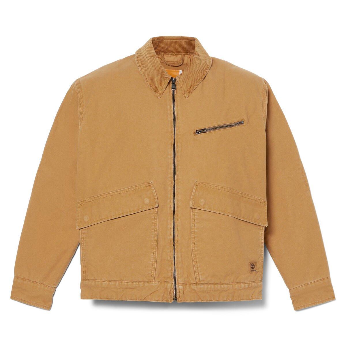 Wheat Boot - Timberland - Men's Strafford Washed Canvas Insulated Field Jacket - 1