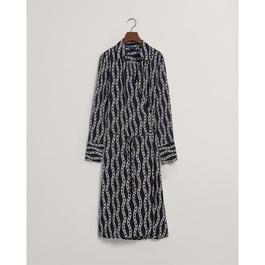 Gant Chain Print Wrap Dress