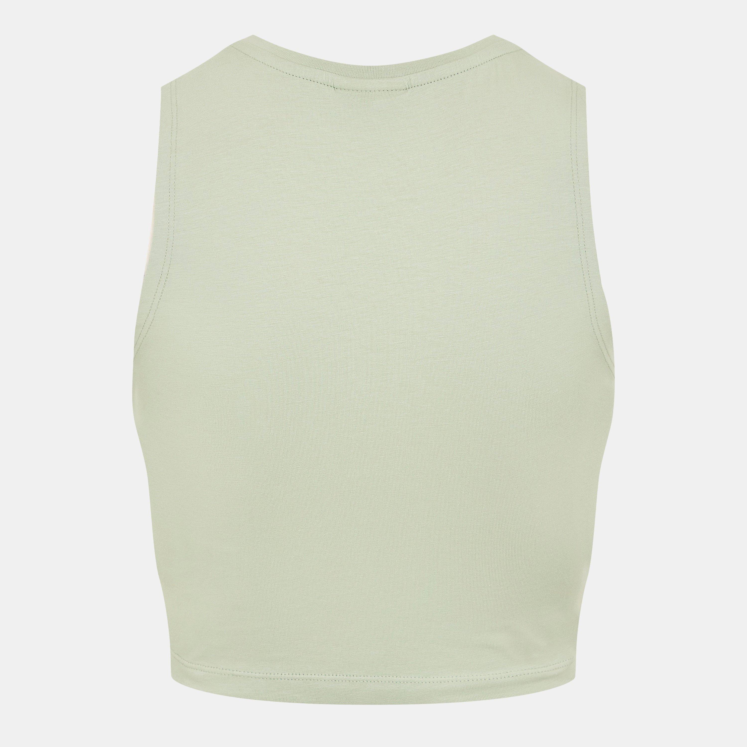 Aqua Gray - Noisy May - Sleeveless Crop Top - 2