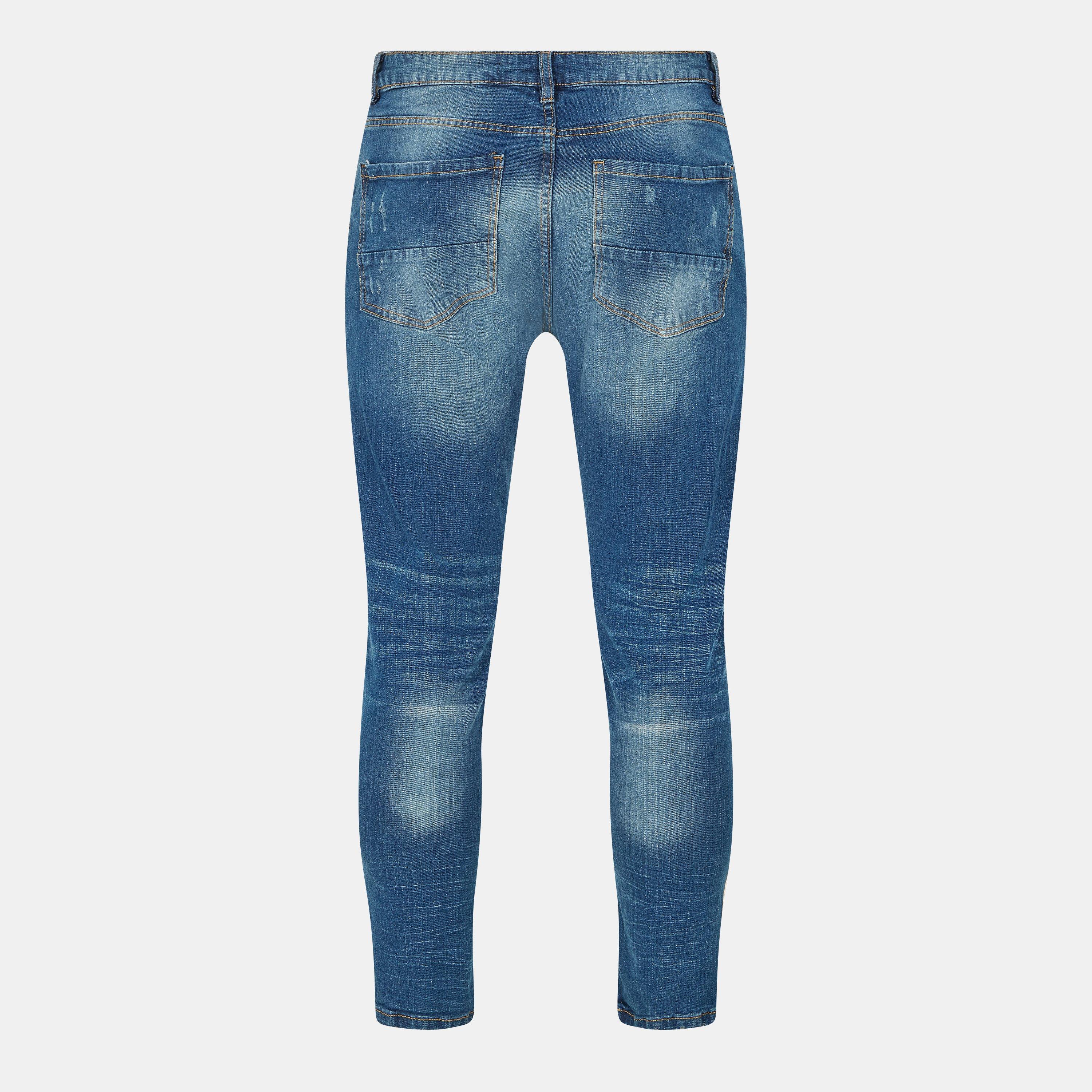 Blue - Brave Soul - Splat Skinny Jean - 2