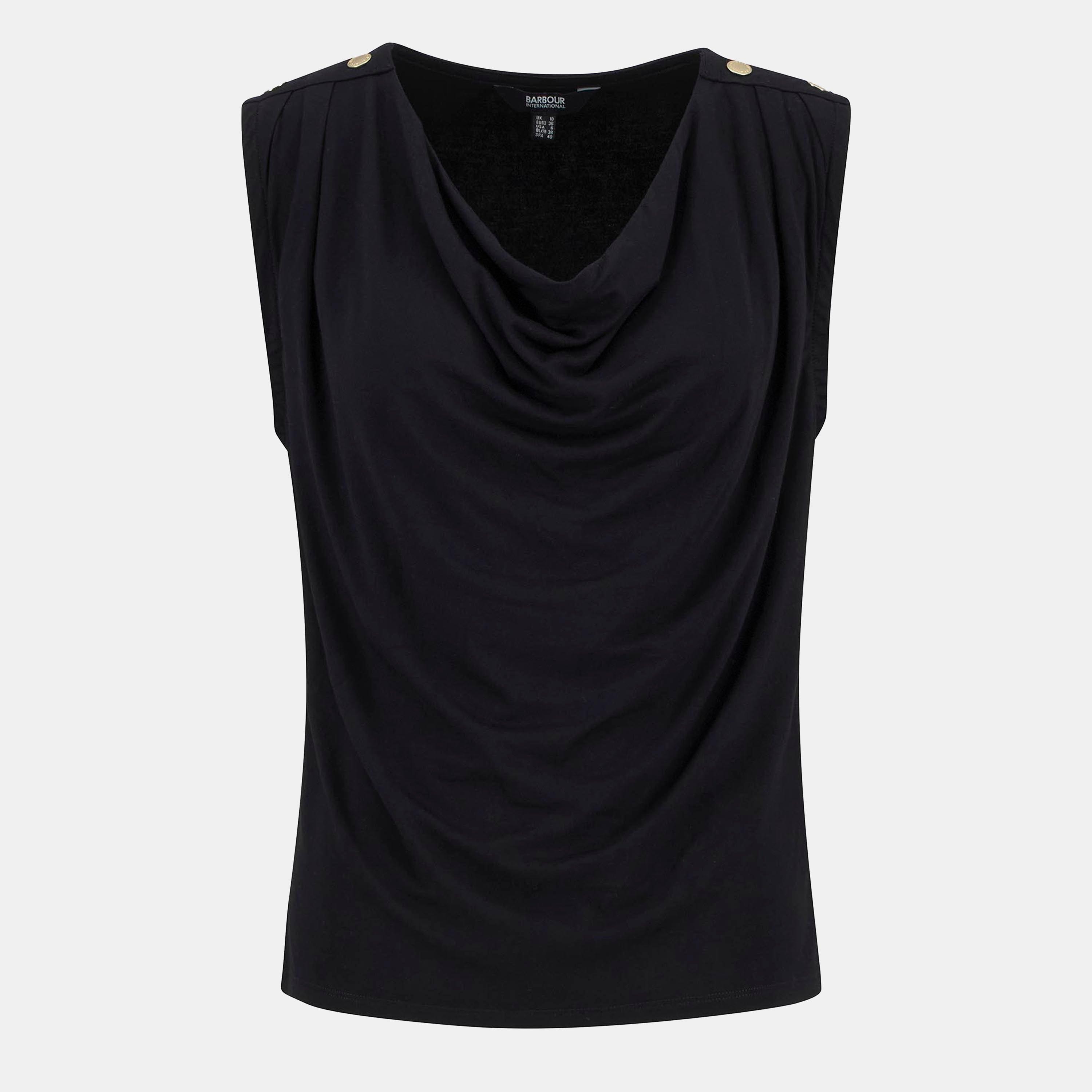 Barbour International Women's Saskia Top - Black - 8 (XS)