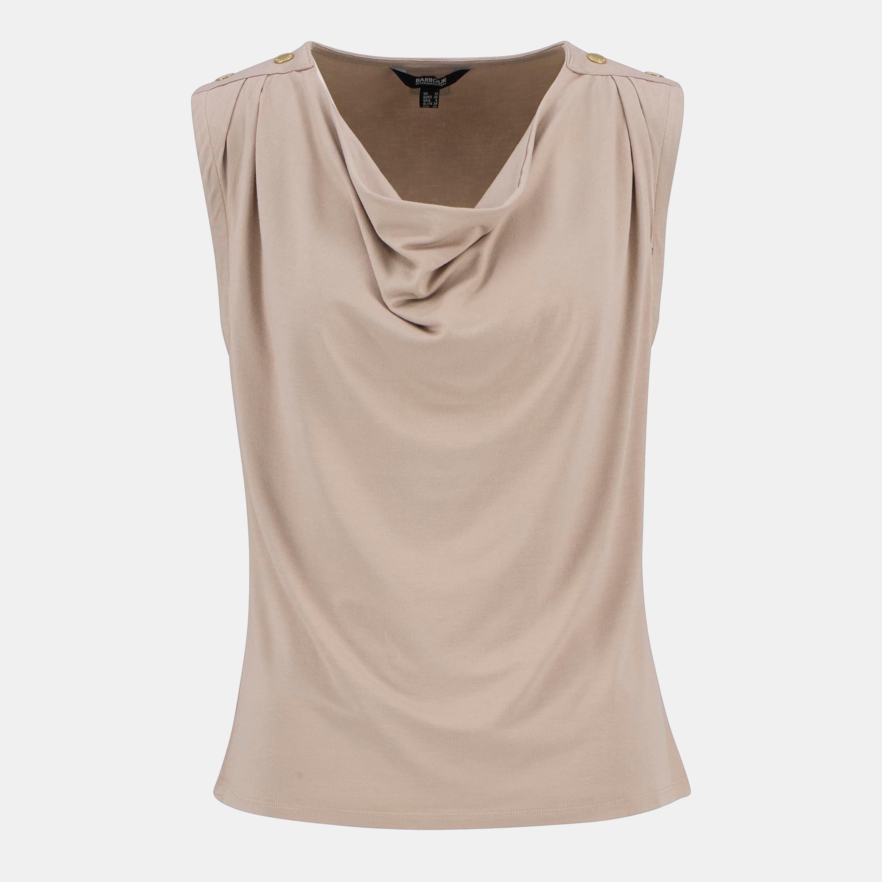Barbour International Women's Saskia Top - Oat - 8 (XS)