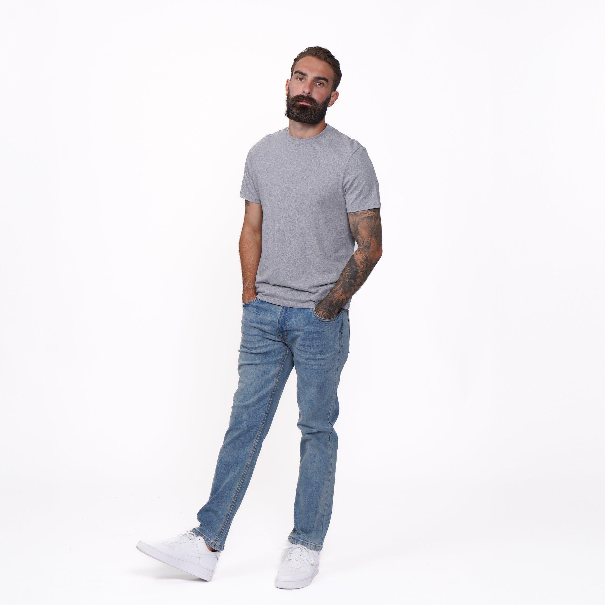 Firetrap Men's Rom Straight Leg Jeans - Reg Light Wash - 34W R