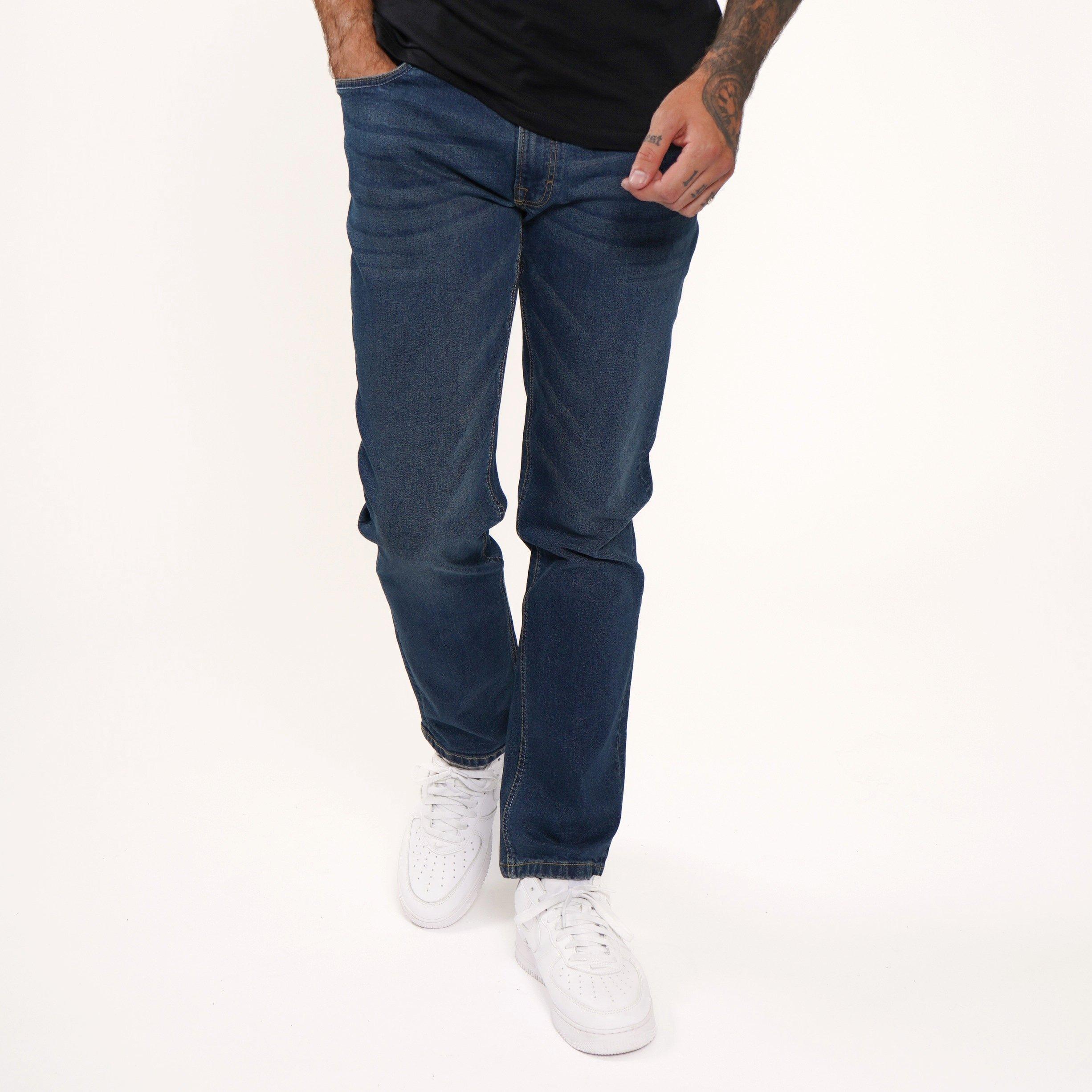 Reg Dark Wash - Firetrap - Firetrap Rom Straight Leg Jeans Mens - 2