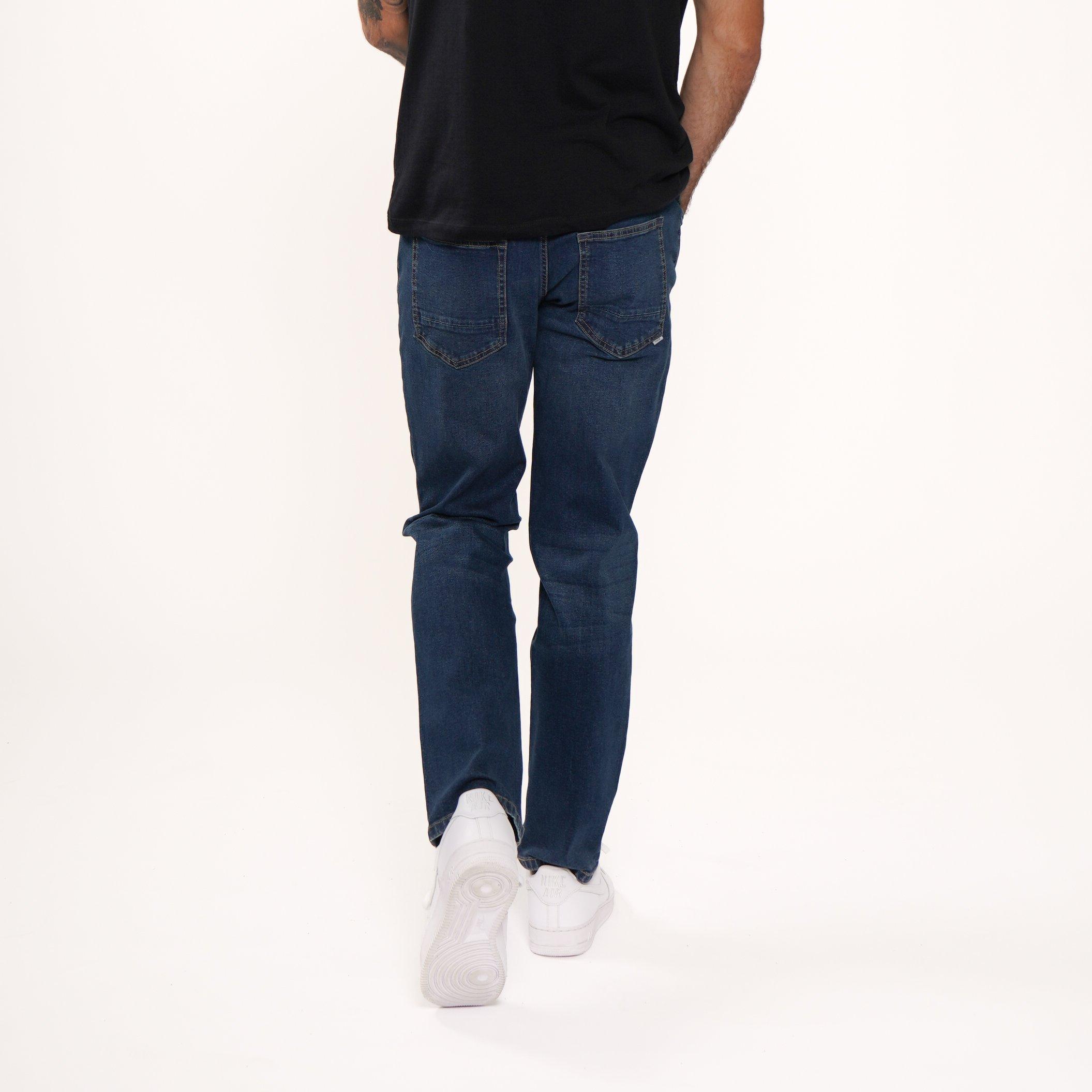 Reg Dark Wash - Firetrap - Firetrap Rom Straight Leg Jeans Mens - 3