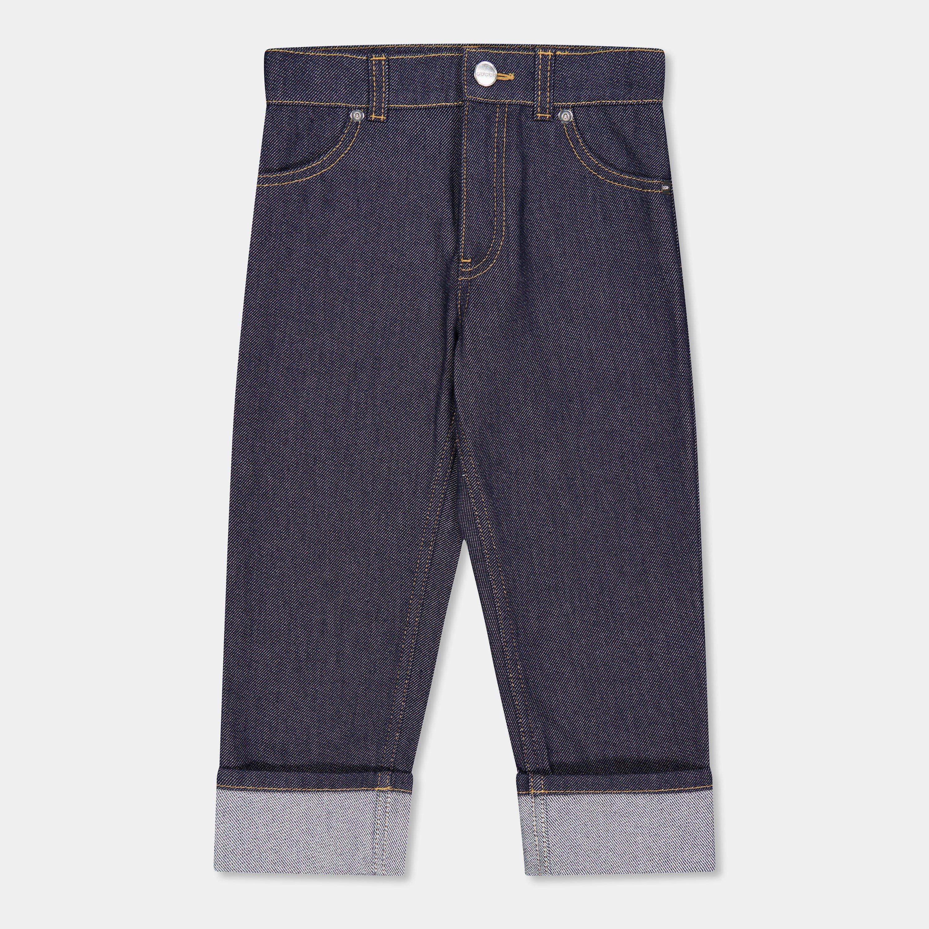Blue 4759 - Gucci - Unisex Kids' Classic Denim Straight Leg Jeans - 1