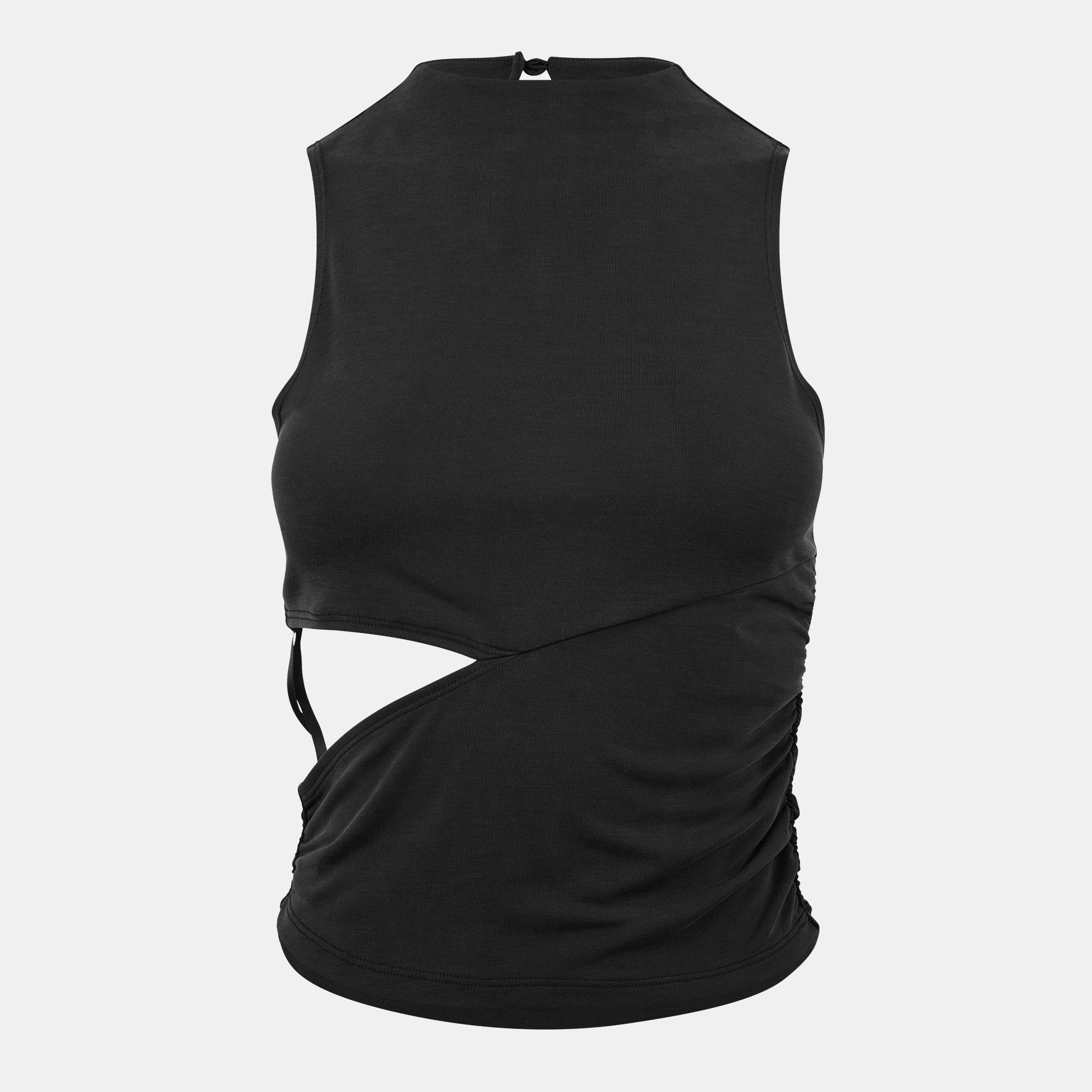 Schwarz - Jack Wills - Women's Side Slash Vest - 1